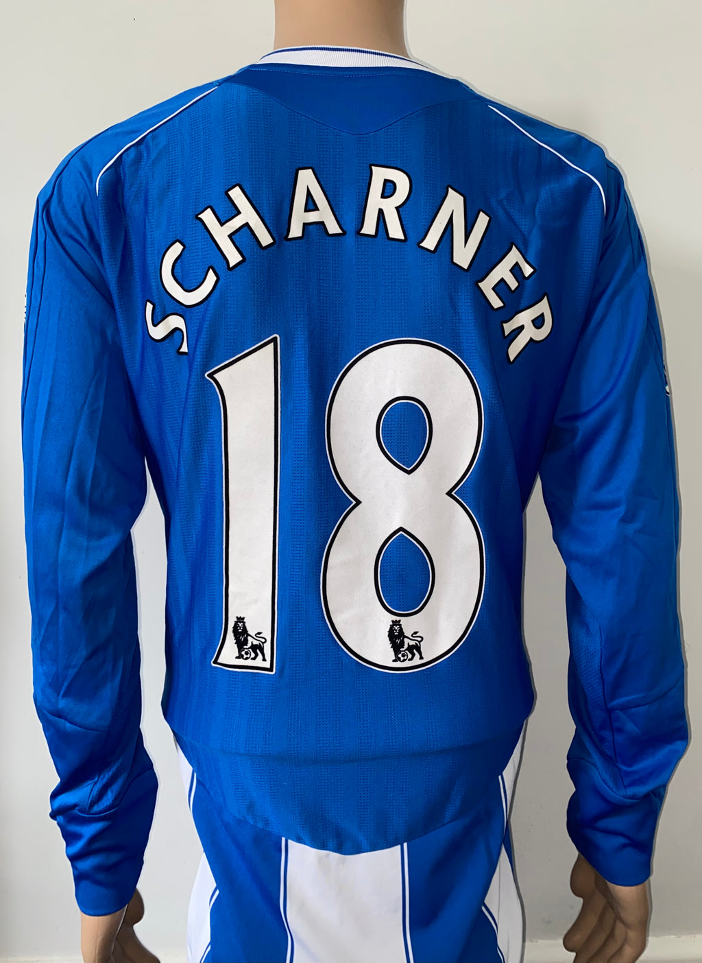 2007/08 WIGAN ATHLETIC MATCH WORN HOME SHIRT (SCHARNER #18)