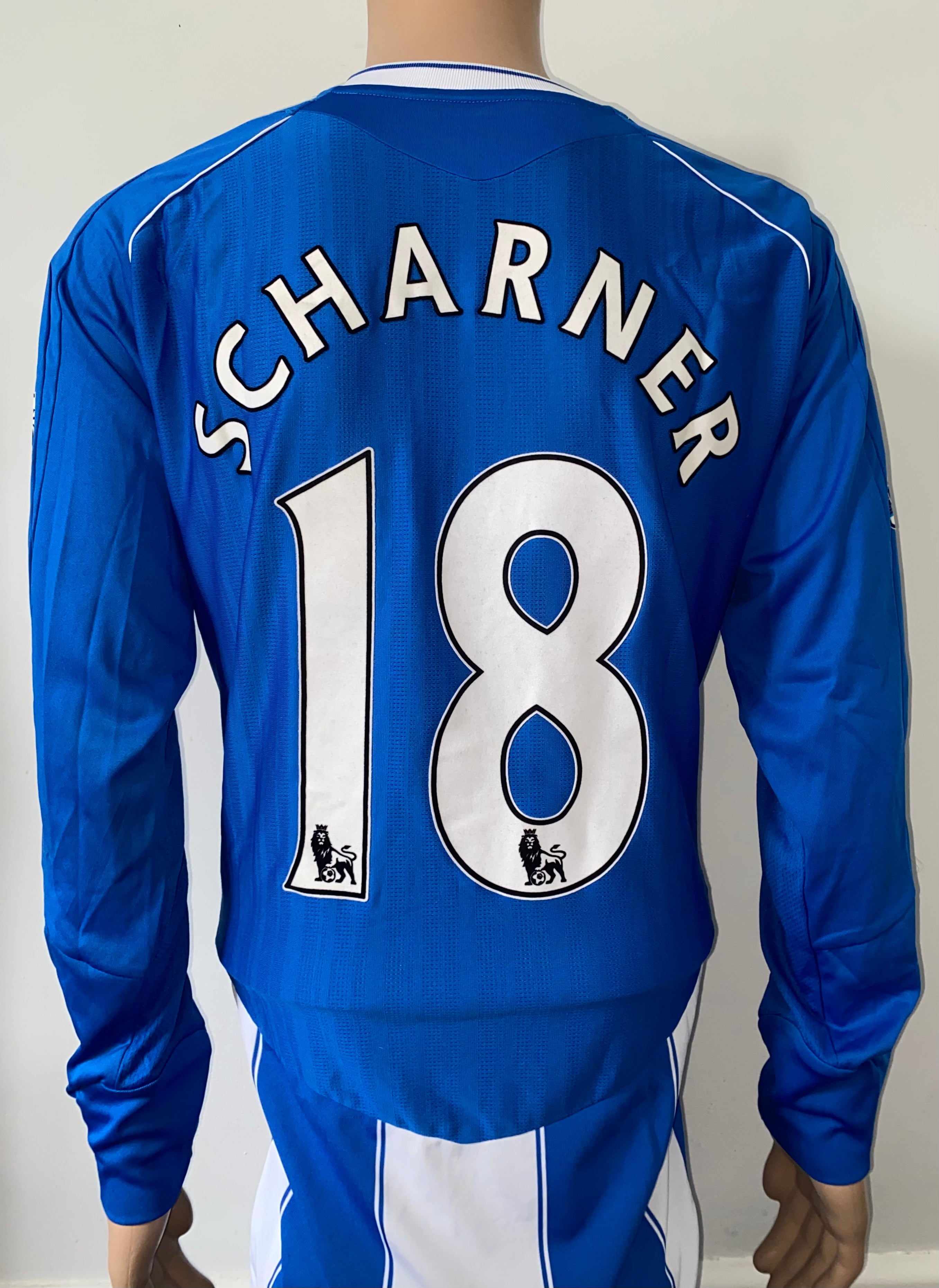 2007/08 WIGAN ATHLETIC MATCH WORN HOME SHIRT (SCHARNER #18)