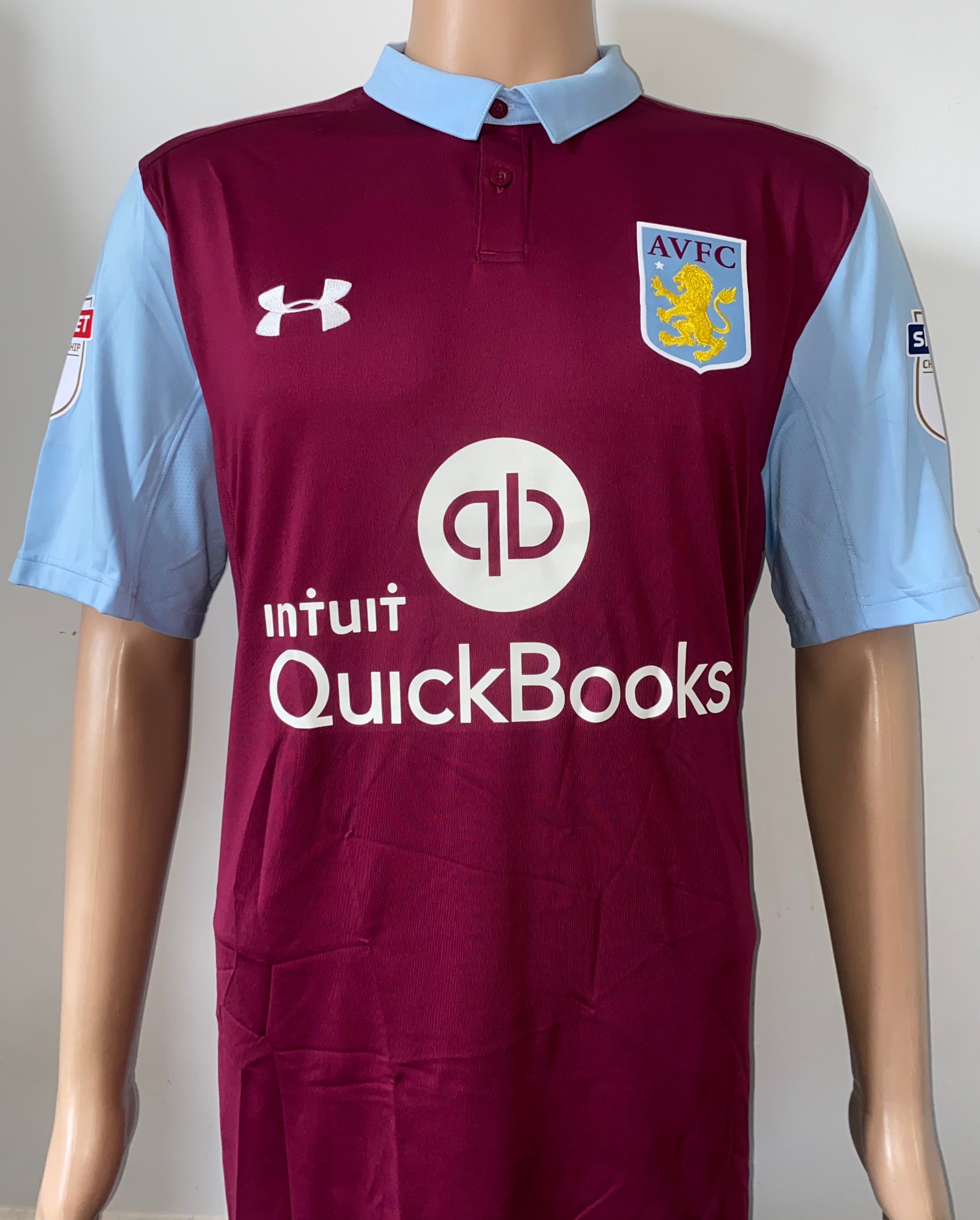 2016/17 ASTON VILLA MATCH ISSUE HOME SHIRT (SANCHEZ #24)