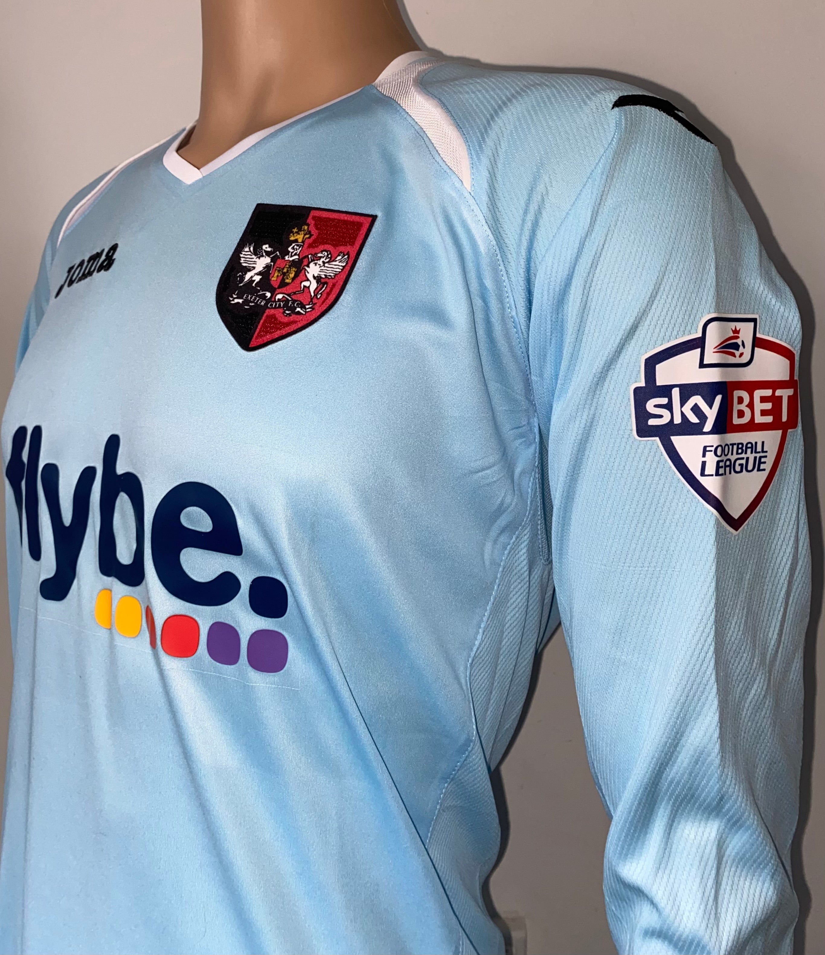 2013/14 ELLIOT CHAMBERLAIN MATCH WORN EXETER CITY AWAY SHIRT
