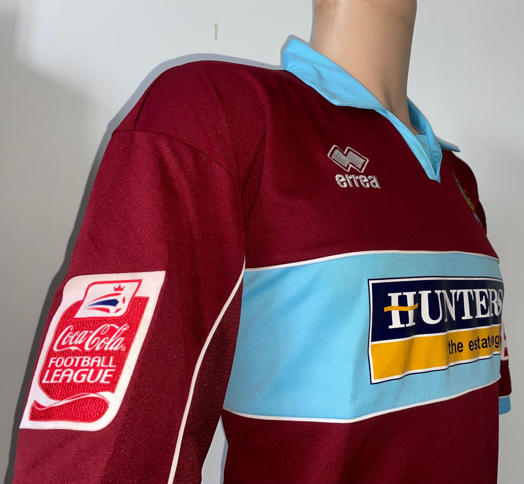 2003/04 BURNLEY MATCH WORN HOME SHIRT (O,CONNOR #7)