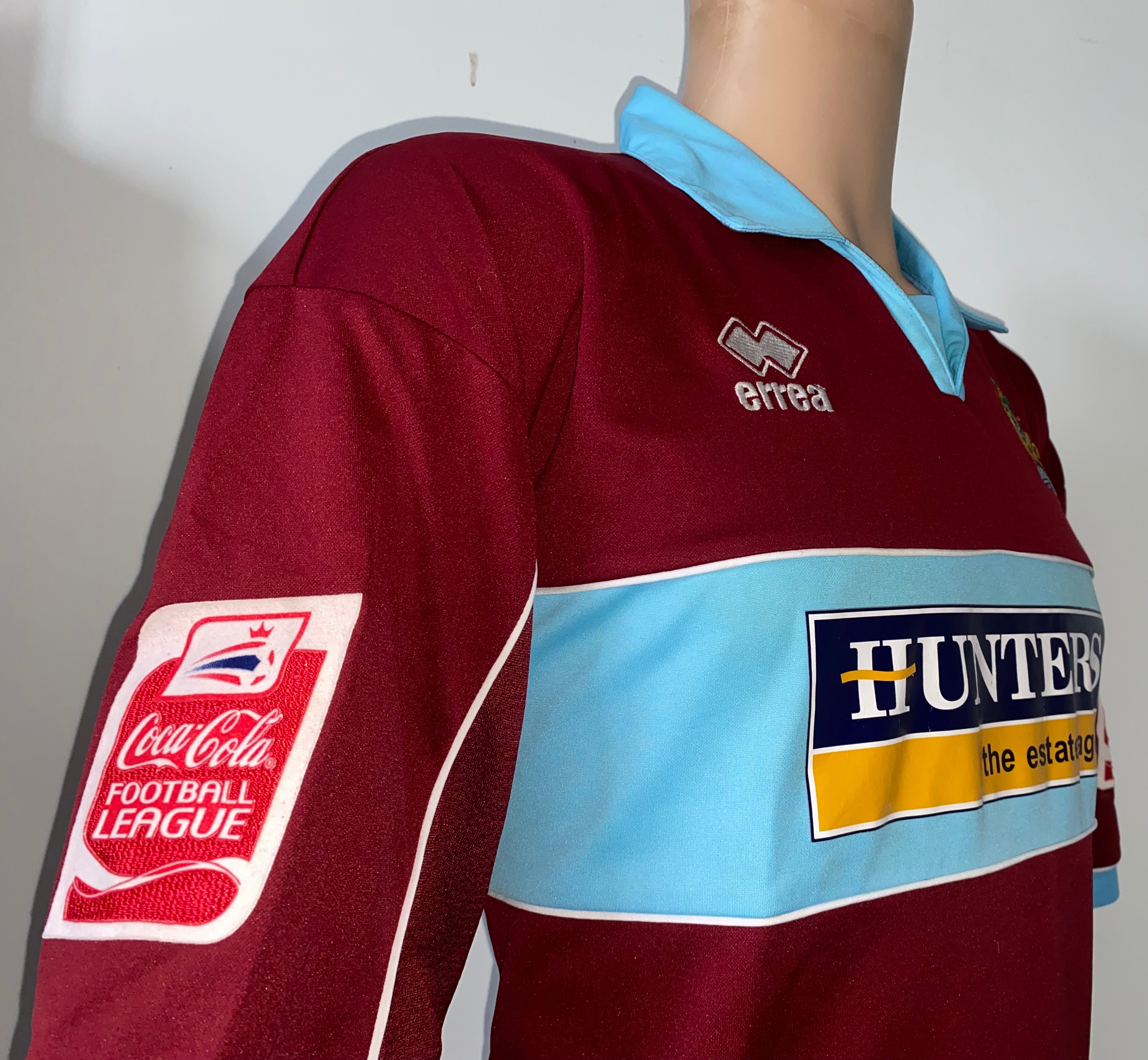 2003/04 BURNLEY MATCH WORN HOME SHIRT (O,CONNOR #7)