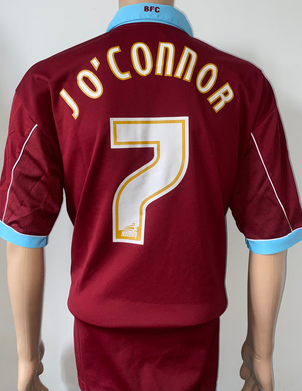 2003/04 BURNLEY MATCH WORN HOME SHIRT (O,CONNOR #7)