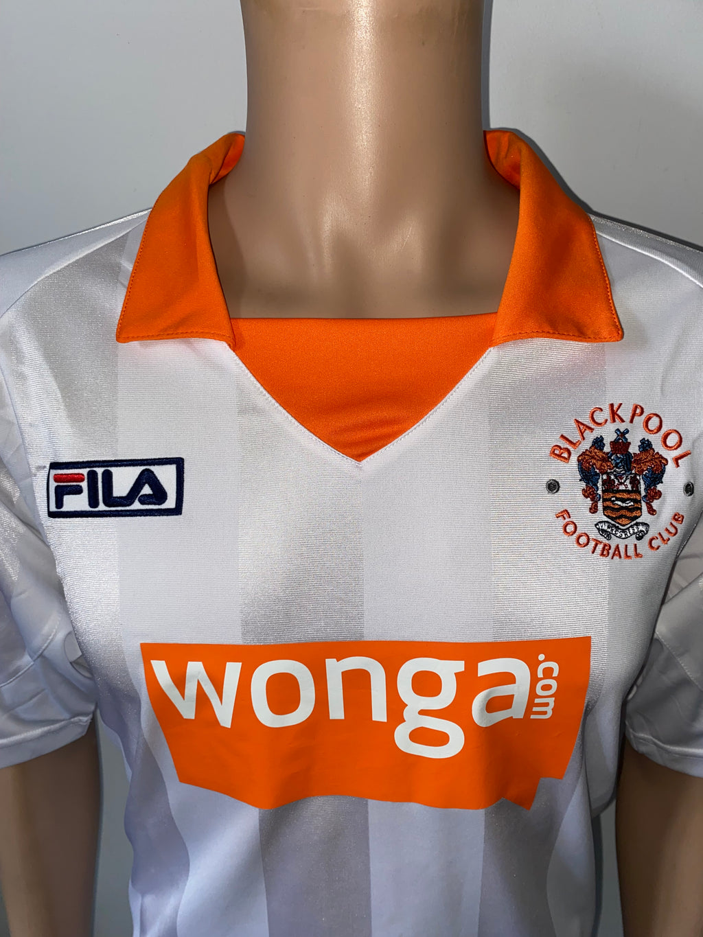 2012/13 BLACKPOOL MATCH WORN AWAY SHIRT (OSBOURNE #18 v LEICESTER CITY)