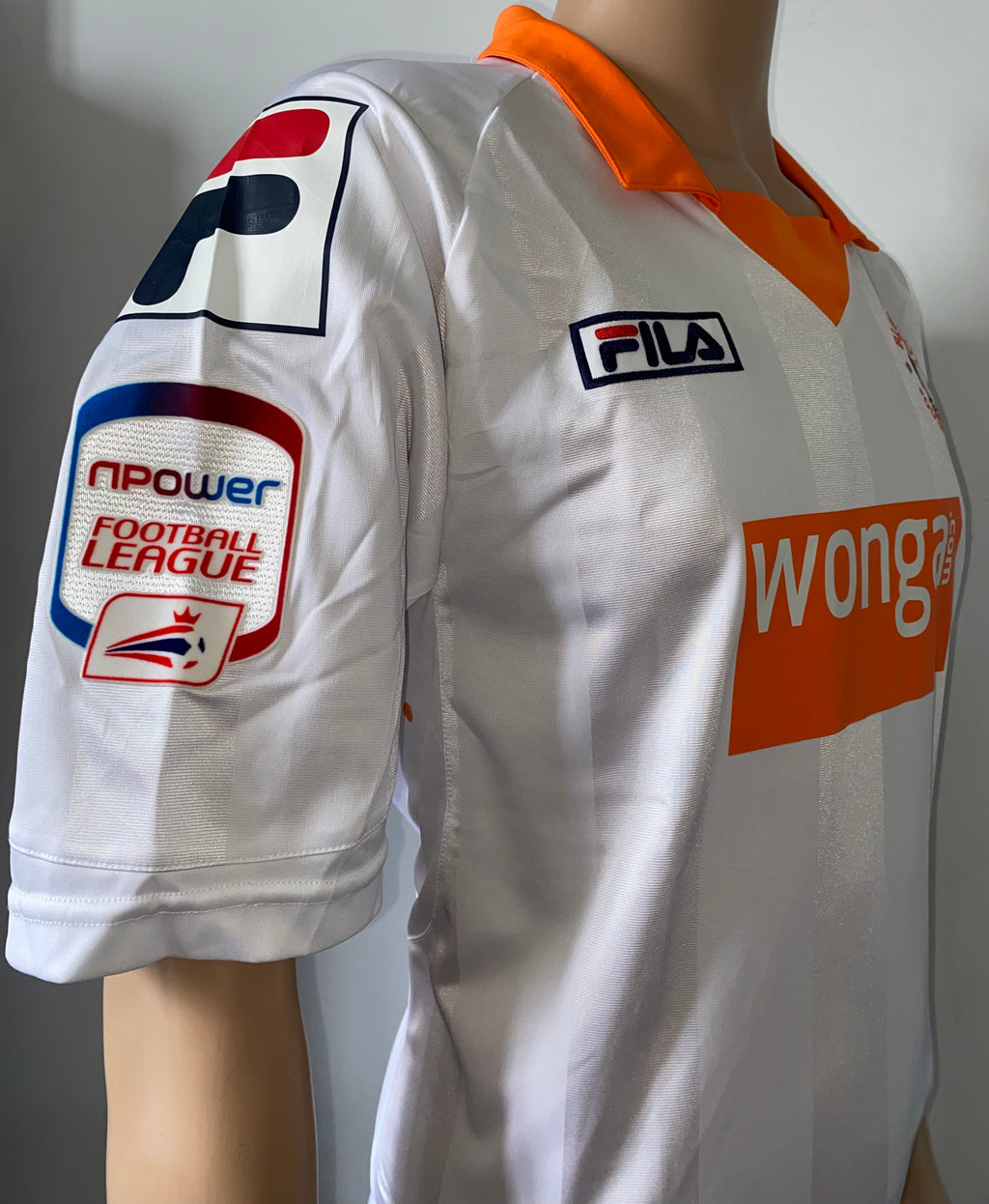 2012/13 BLACKPOOL MATCH WORN AWAY SHIRT (OSBOURNE #18 v LEICESTER CITY)