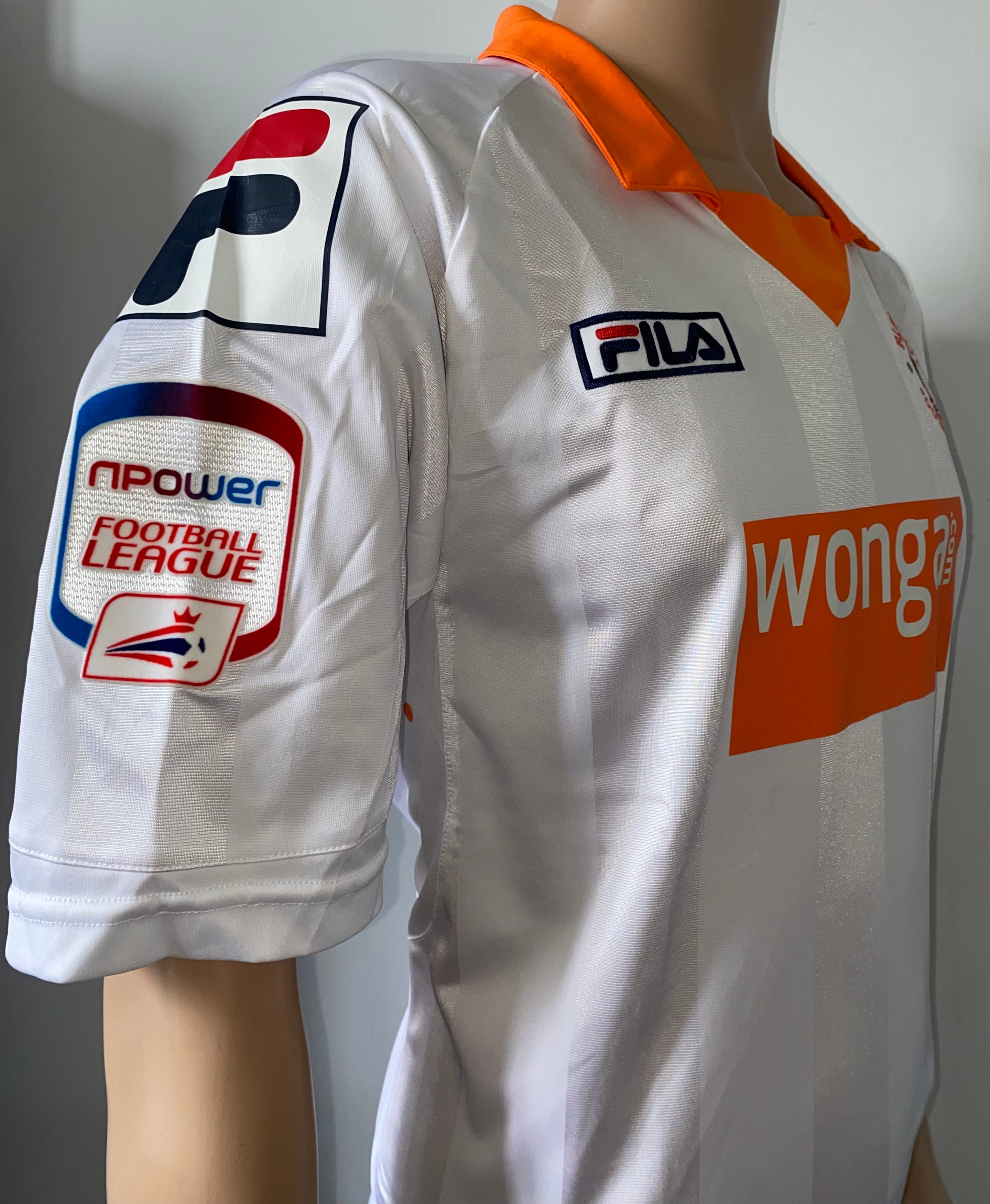 2012/13 BLACKPOOL MATCH WORN AWAY SHIRT (OSBOURNE #18 v LEICESTER CITY)