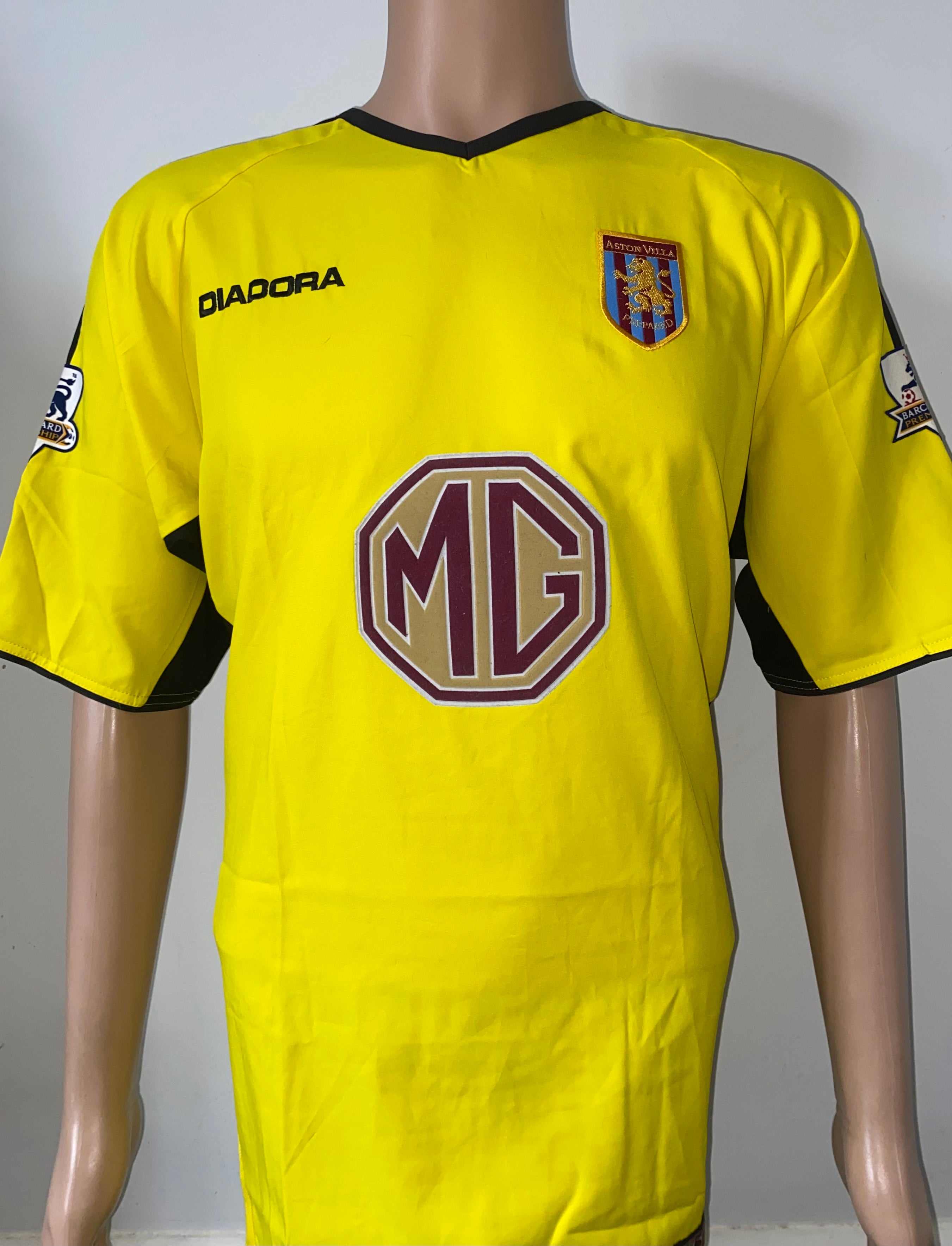 2003/04 ASTON VILLA MATCH ISSUE AWAY SHIRT (JACKMAN #28)