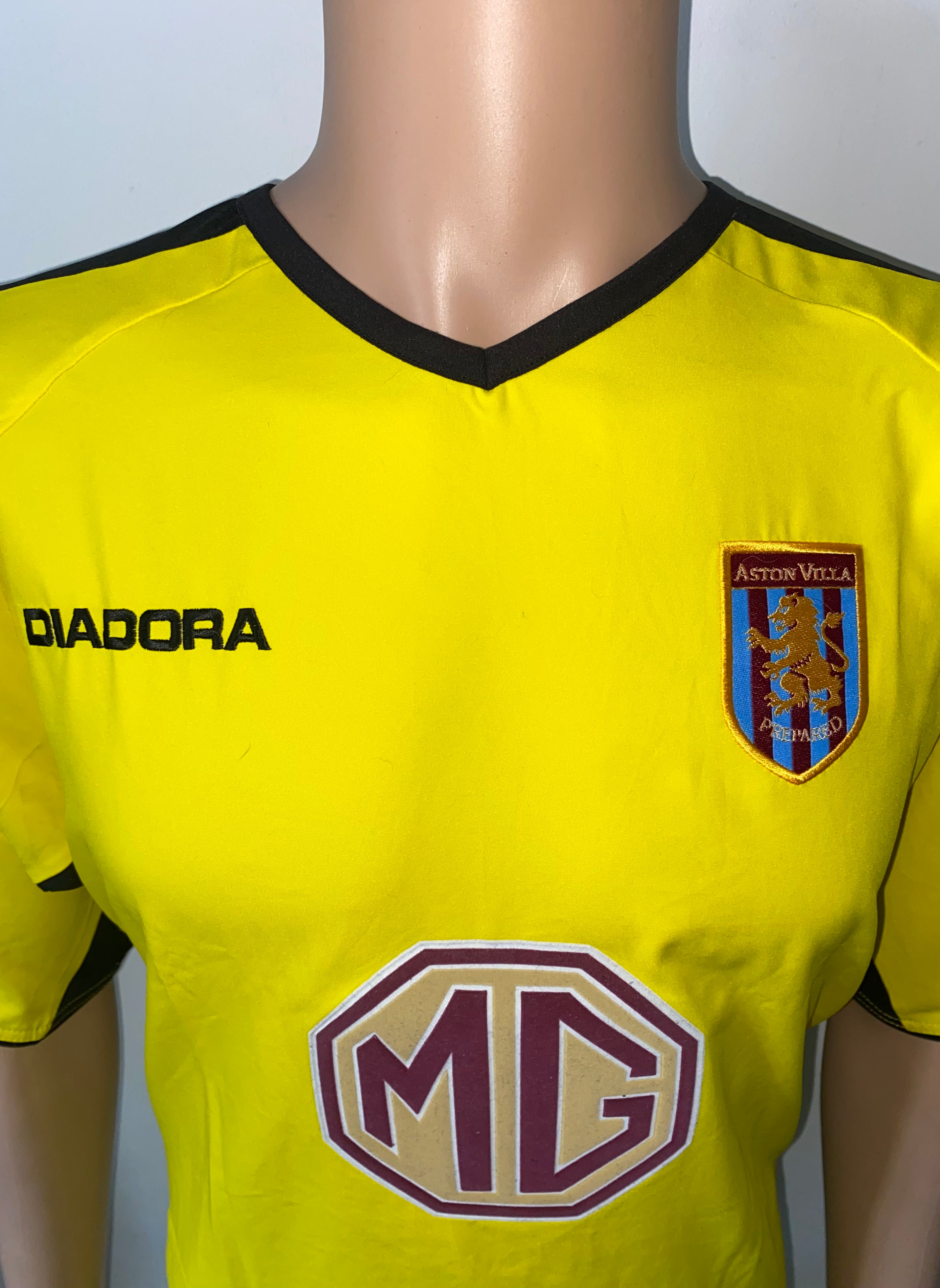 2003/04 ASTON VILLA MATCH ISSUE AWAY SHIRT (JACKMAN #28)