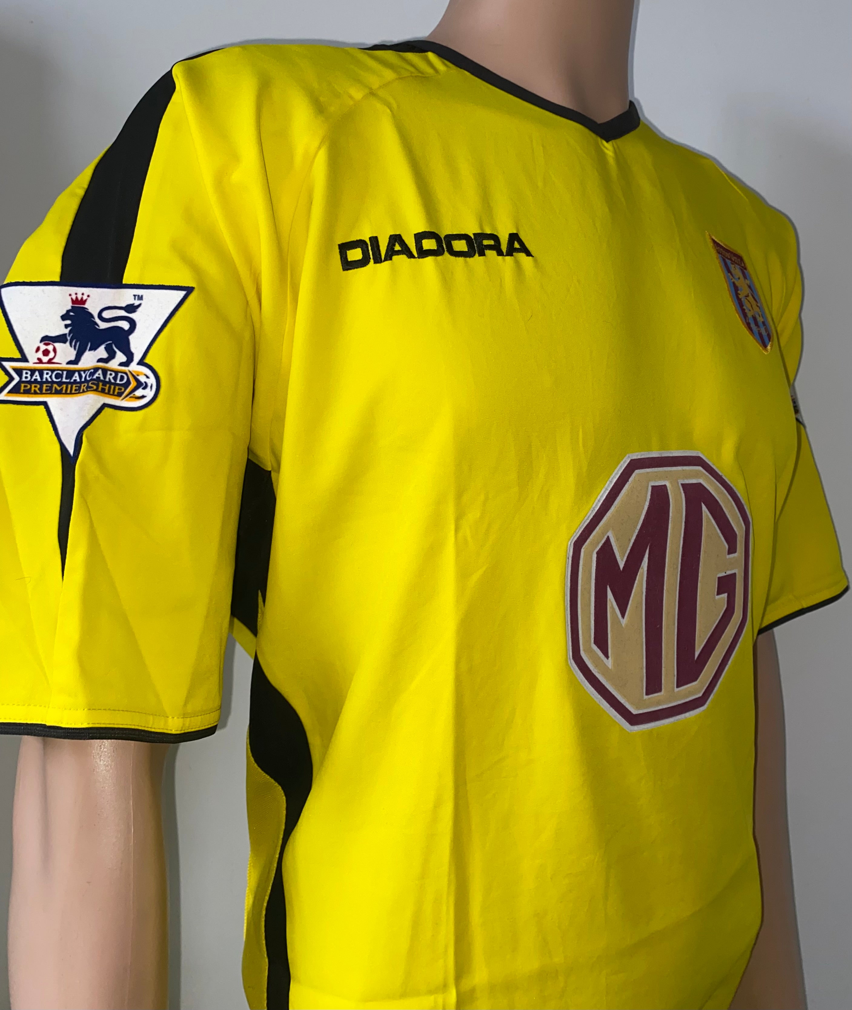 2003/04 ASTON VILLA MATCH ISSUE AWAY SHIRT (JACKMAN #28)