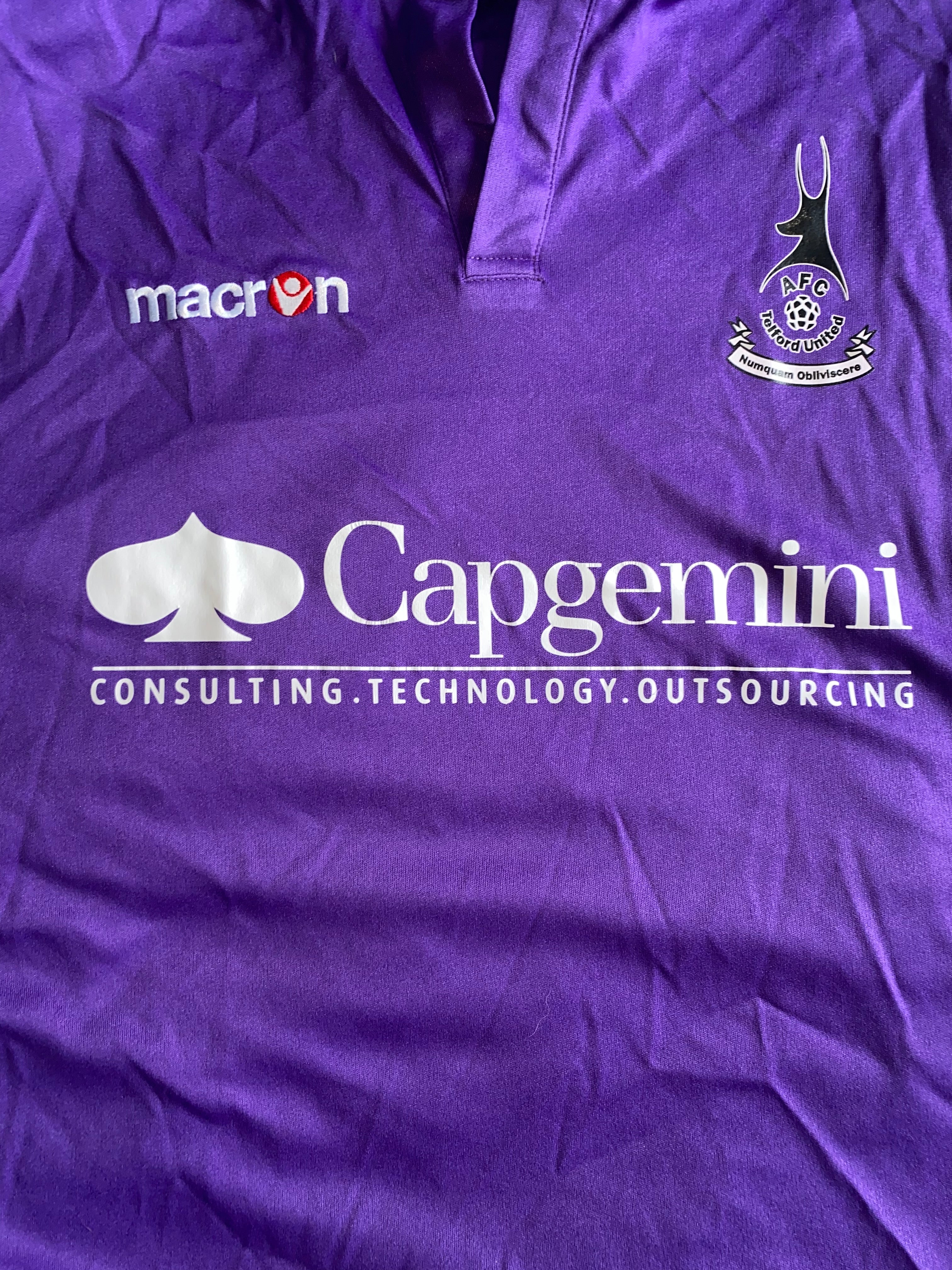 2012/13 TELFORD UNITED SMITH MATCH WORN SHIRT (ST AIMIE #16)