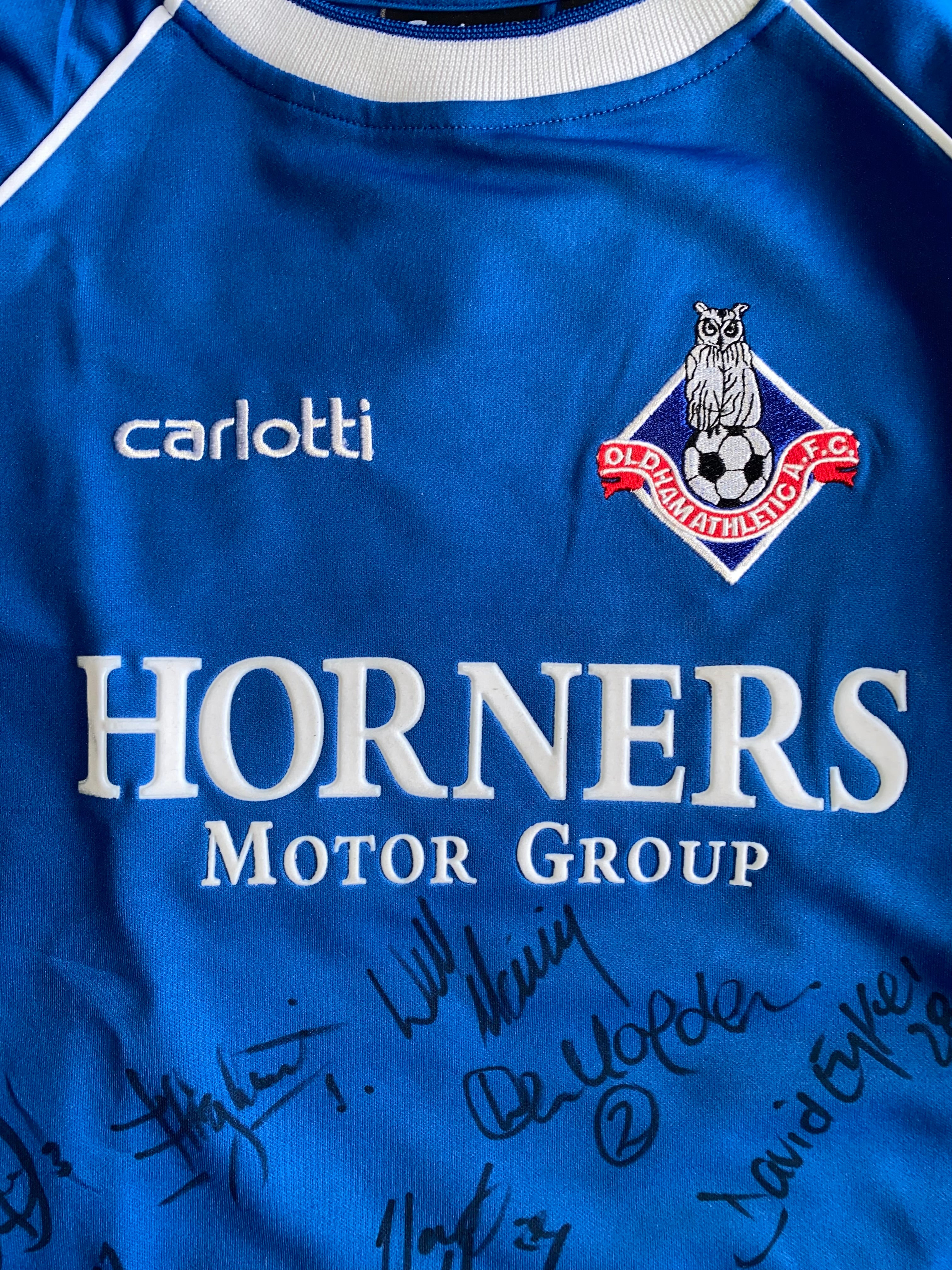 2004/05 OLDHAM ATHLETIC MATCH WORN HOME SHIRT (BOSHELL #8)