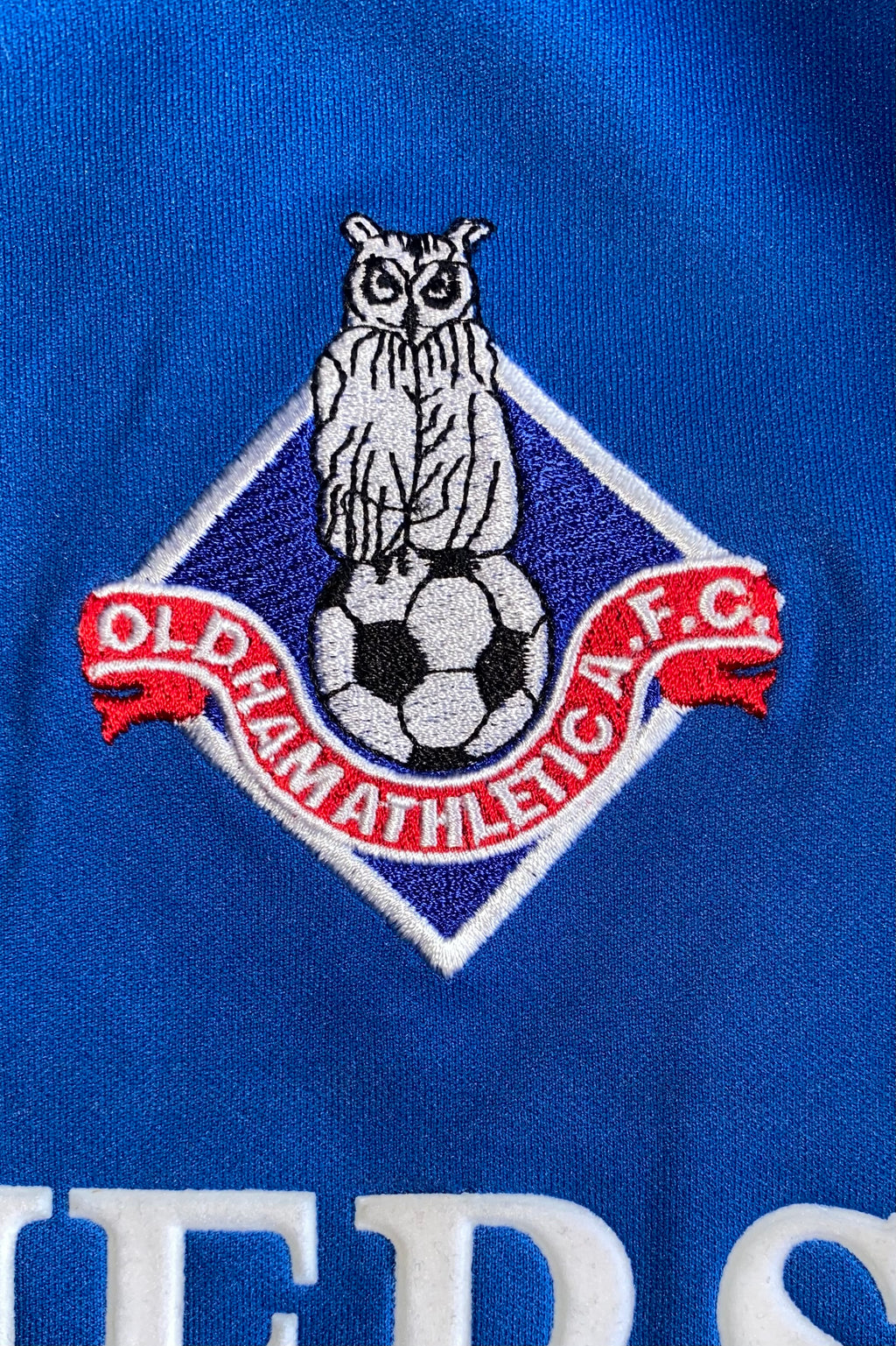 2004/05 OLDHAM ATHLETIC MATCH WORN HOME SHIRT (BOSHELL #8)