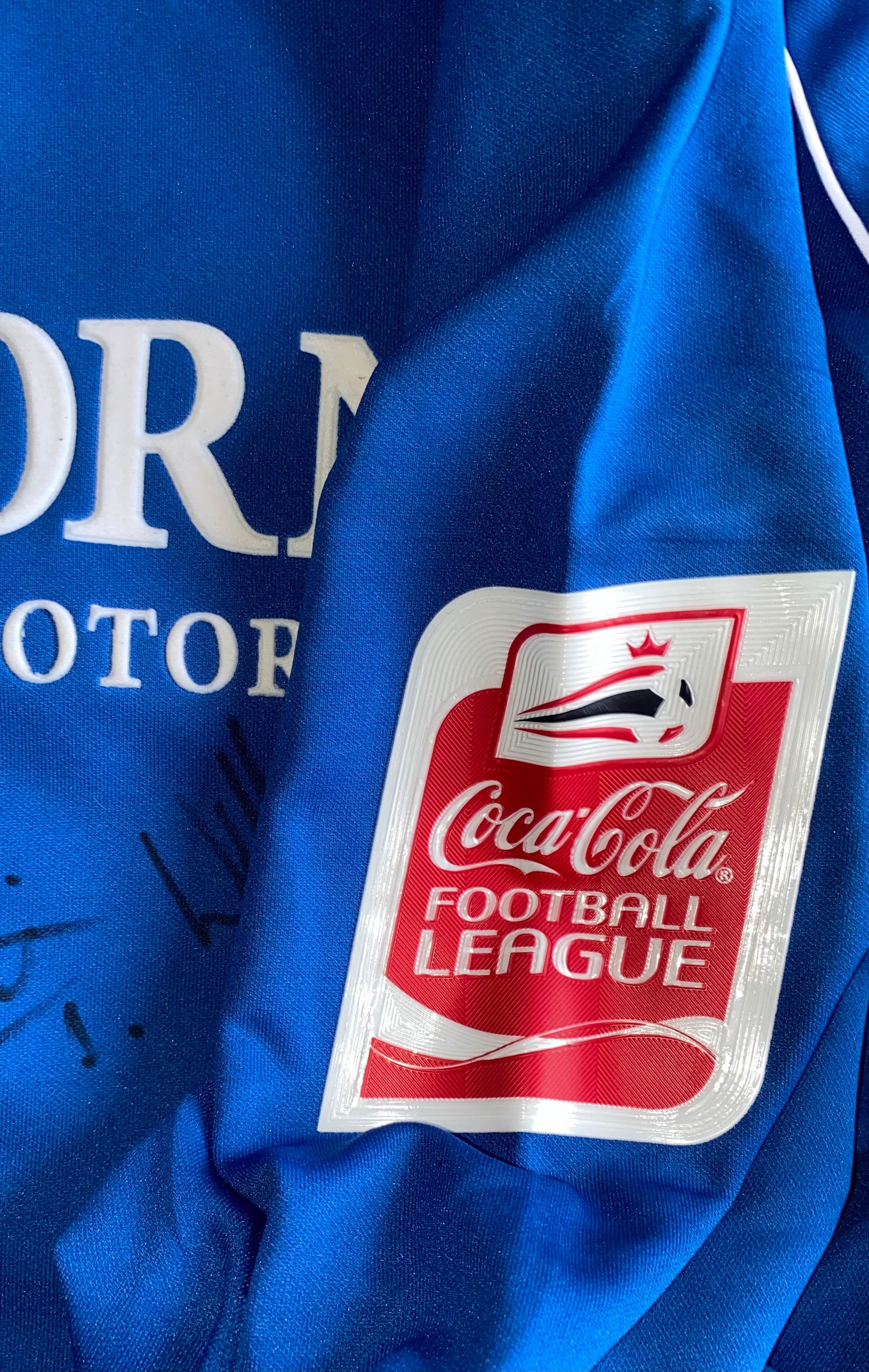 2004/05 OLDHAM ATHLETIC MATCH WORN HOME SHIRT (BOSHELL #8)
