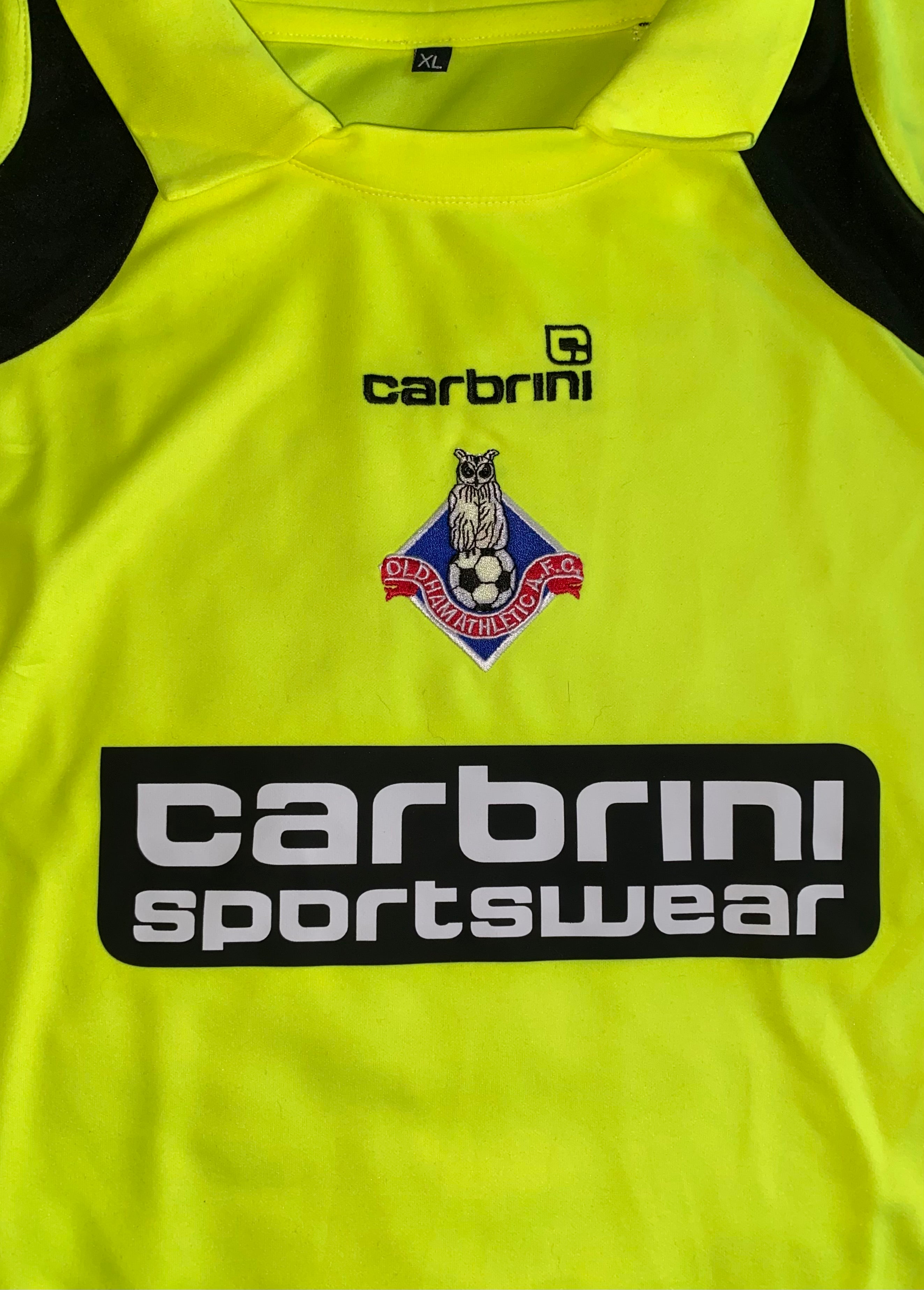2008/09 OLDHAM ATHLETIC MATCH WORN AWAY SHIRT (ALLOTT #8)