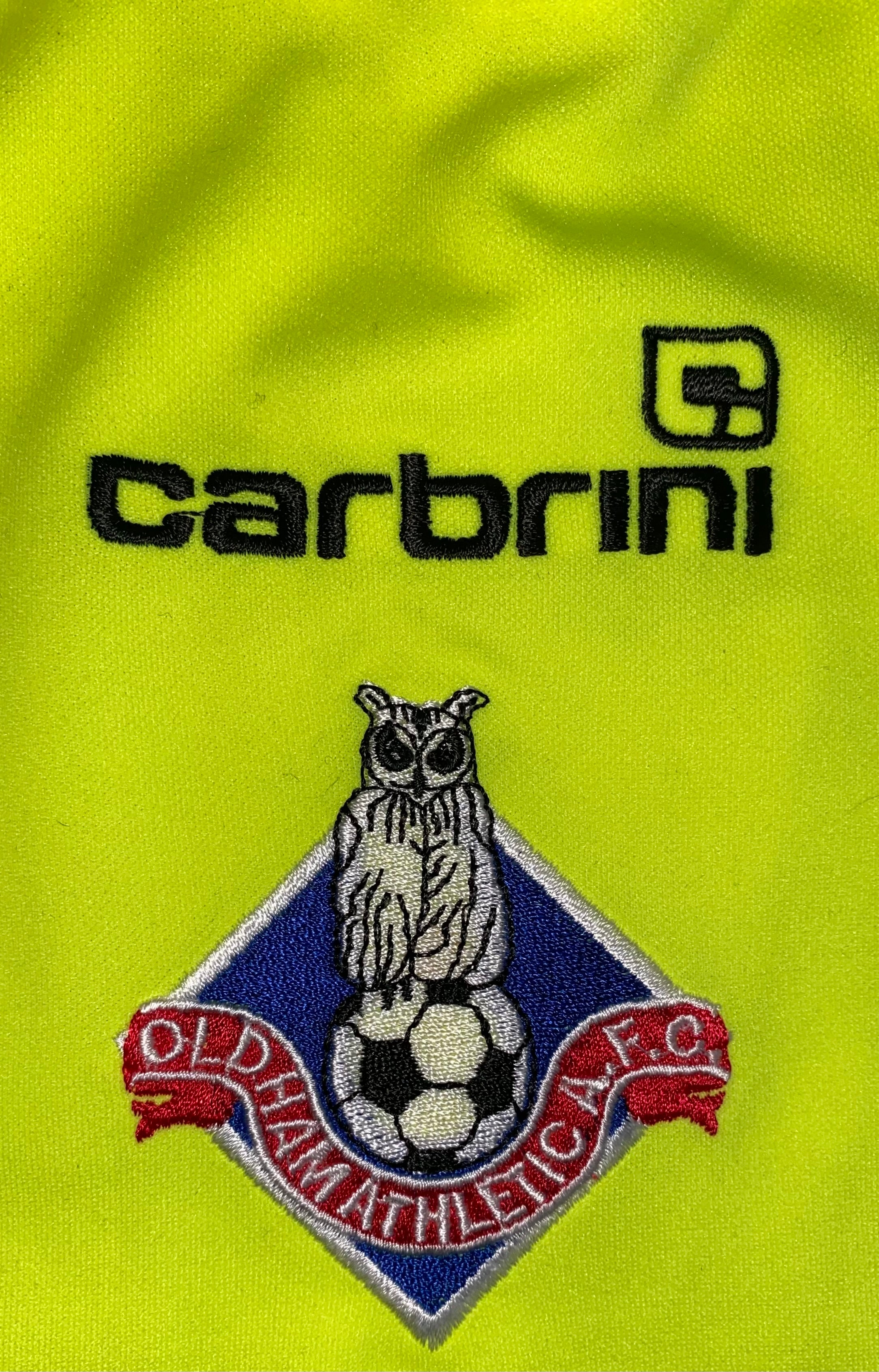 2008/09 OLDHAM ATHLETIC MATCH WORN AWAY SHIRT (ALLOTT #8)