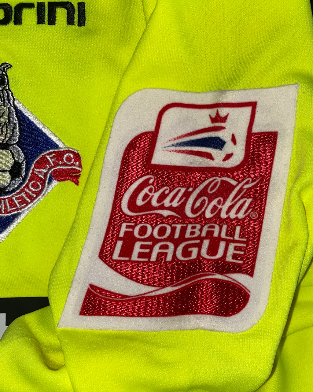 2008/09 OLDHAM ATHLETIC MATCH WORN AWAY SHIRT (ALLOTT #8)