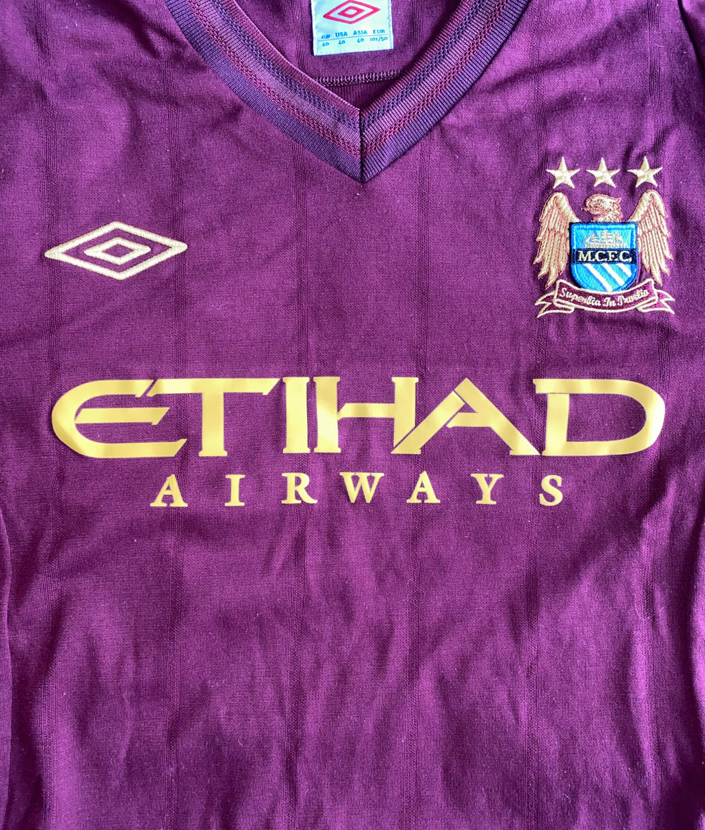 2012/13 MANCHESTER CITY MATCH ISSUE AWAY SHIRT (JOHNSON #11)