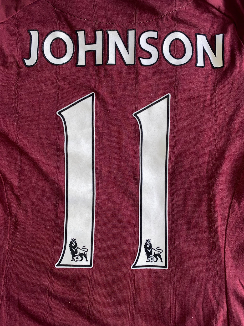 2012/13 MANCHESTER CITY MATCH ISSUE AWAY SHIRT (JOHNSON #11)