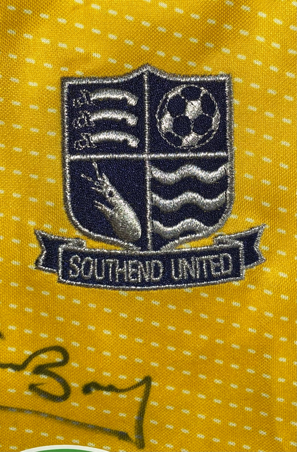 2008/09 SOUTHEND UNITED MATCH WORN AWAY SHIRT (FURLONG #29)