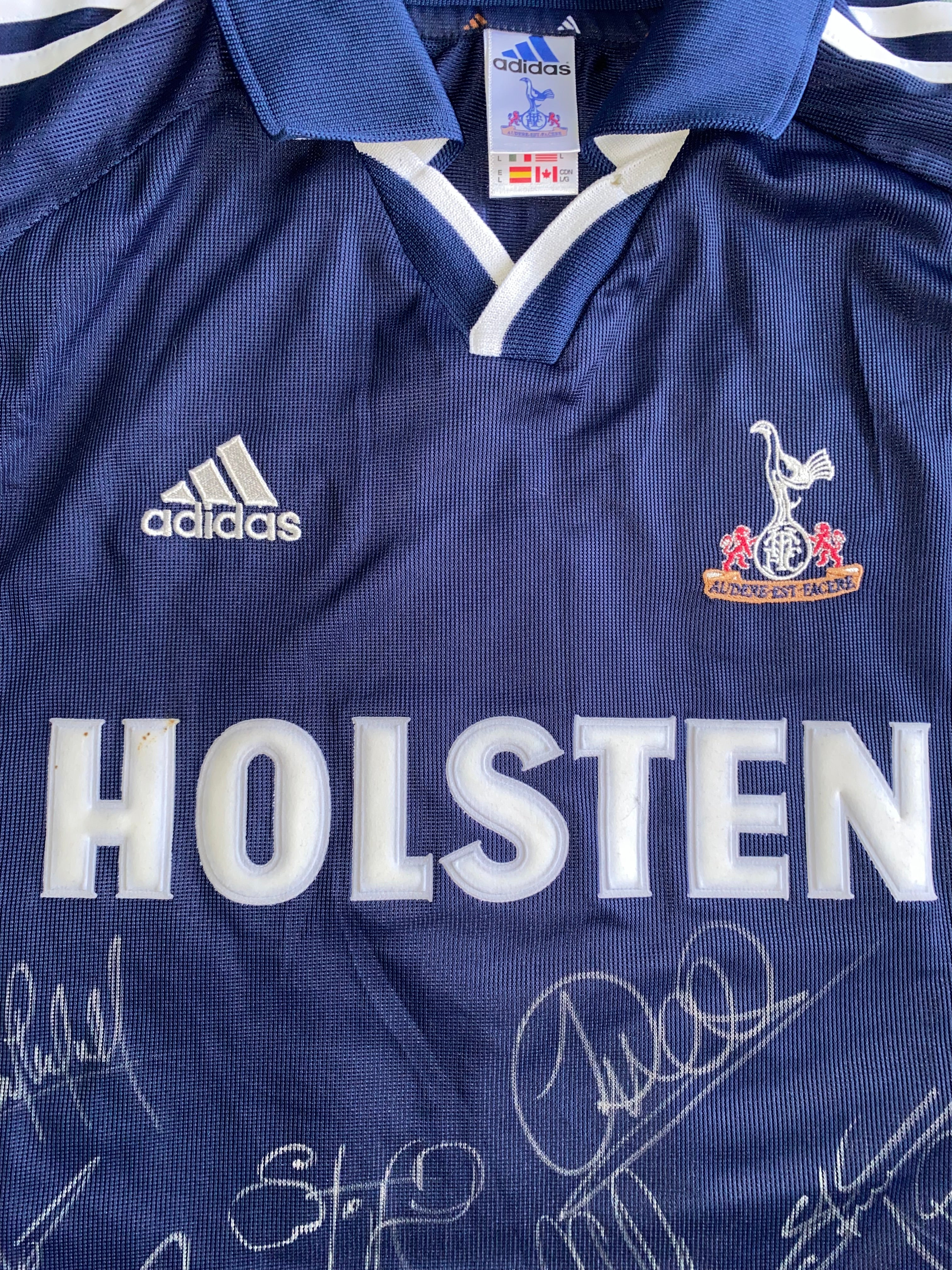 2000/01 TOTTENHAM HOTSPUR ADIDAS SIGNED MATCH WORN AWAY SHIRT (CARR #2)