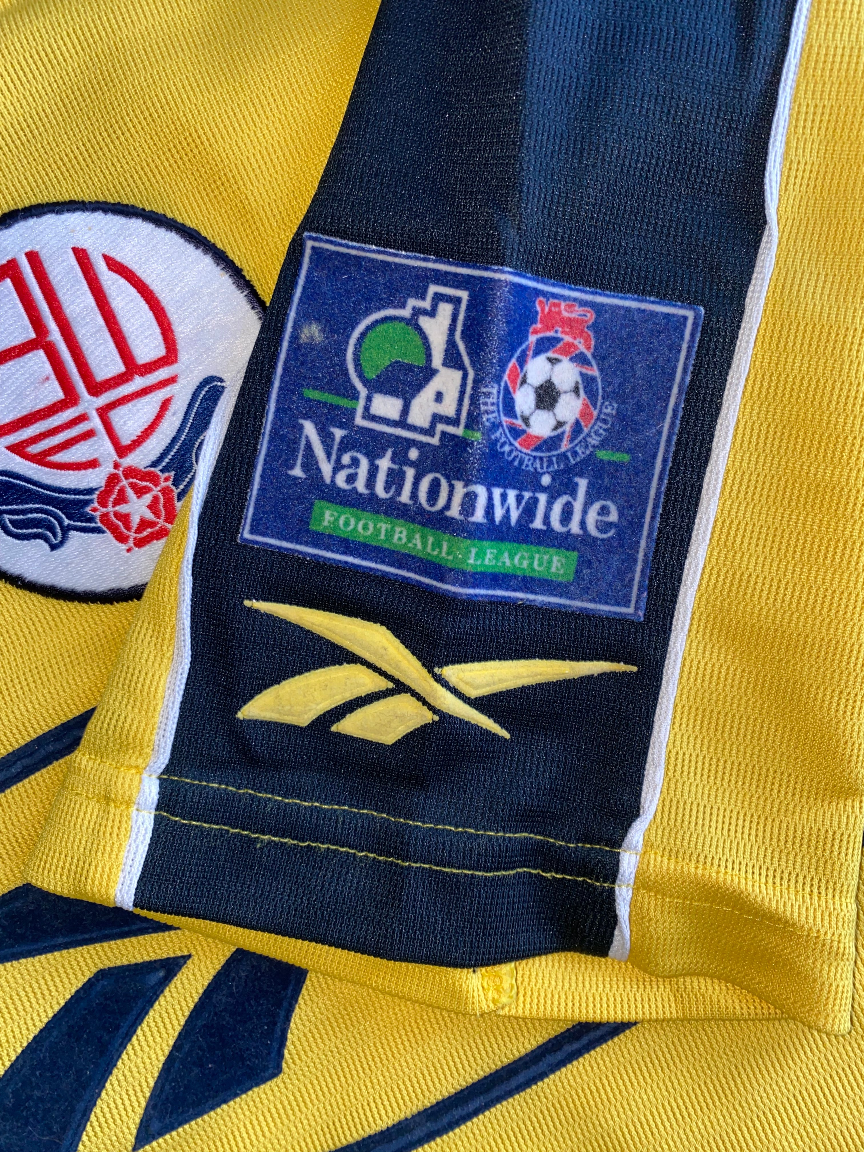 1998/99 BOLTON WANDERERS MATCH WORN AWAY SHIRT #16