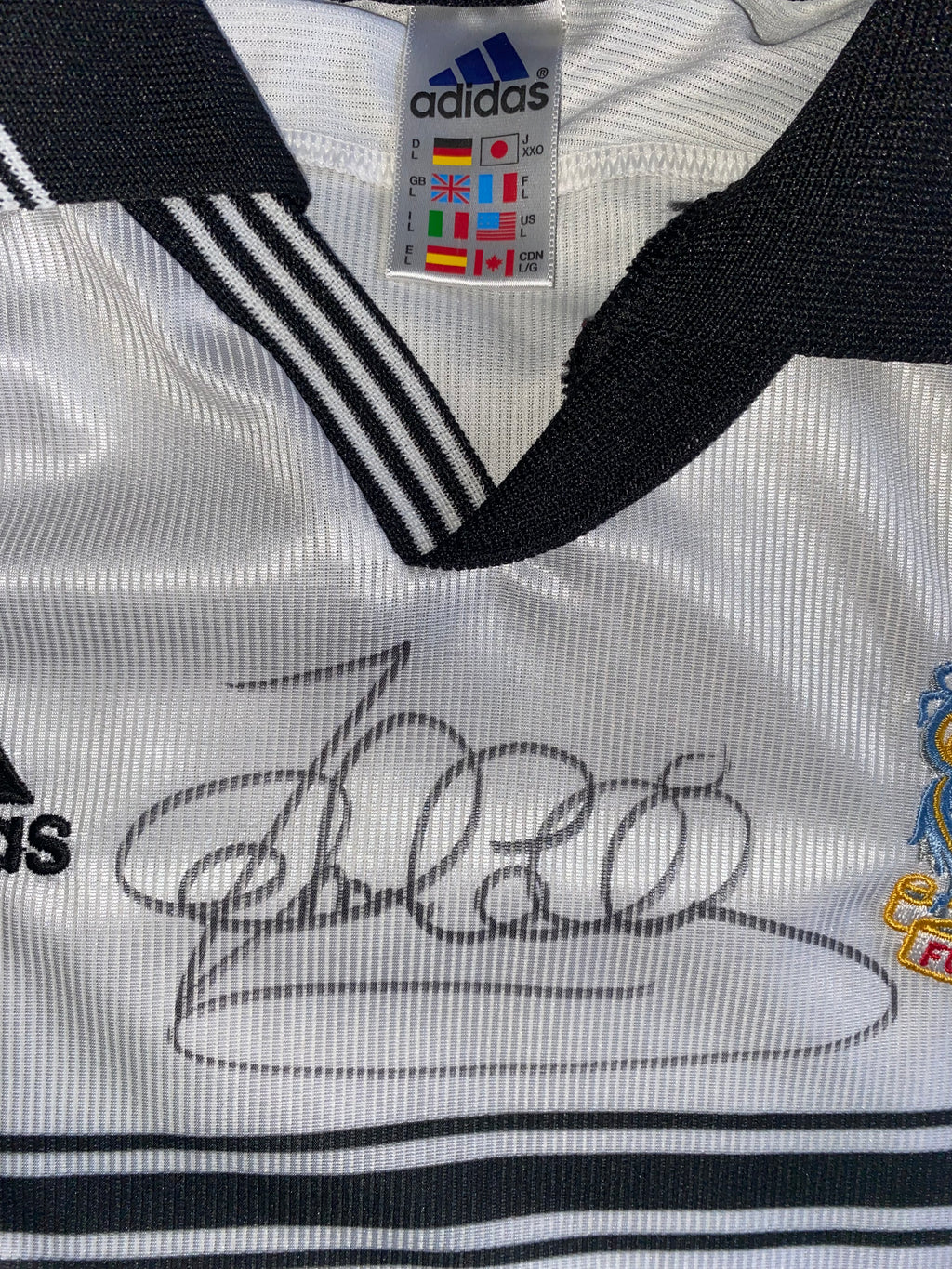 2000/01 FULHAM MATCH WORN ADIDAS HOME SHIRT (COLLINS 10)