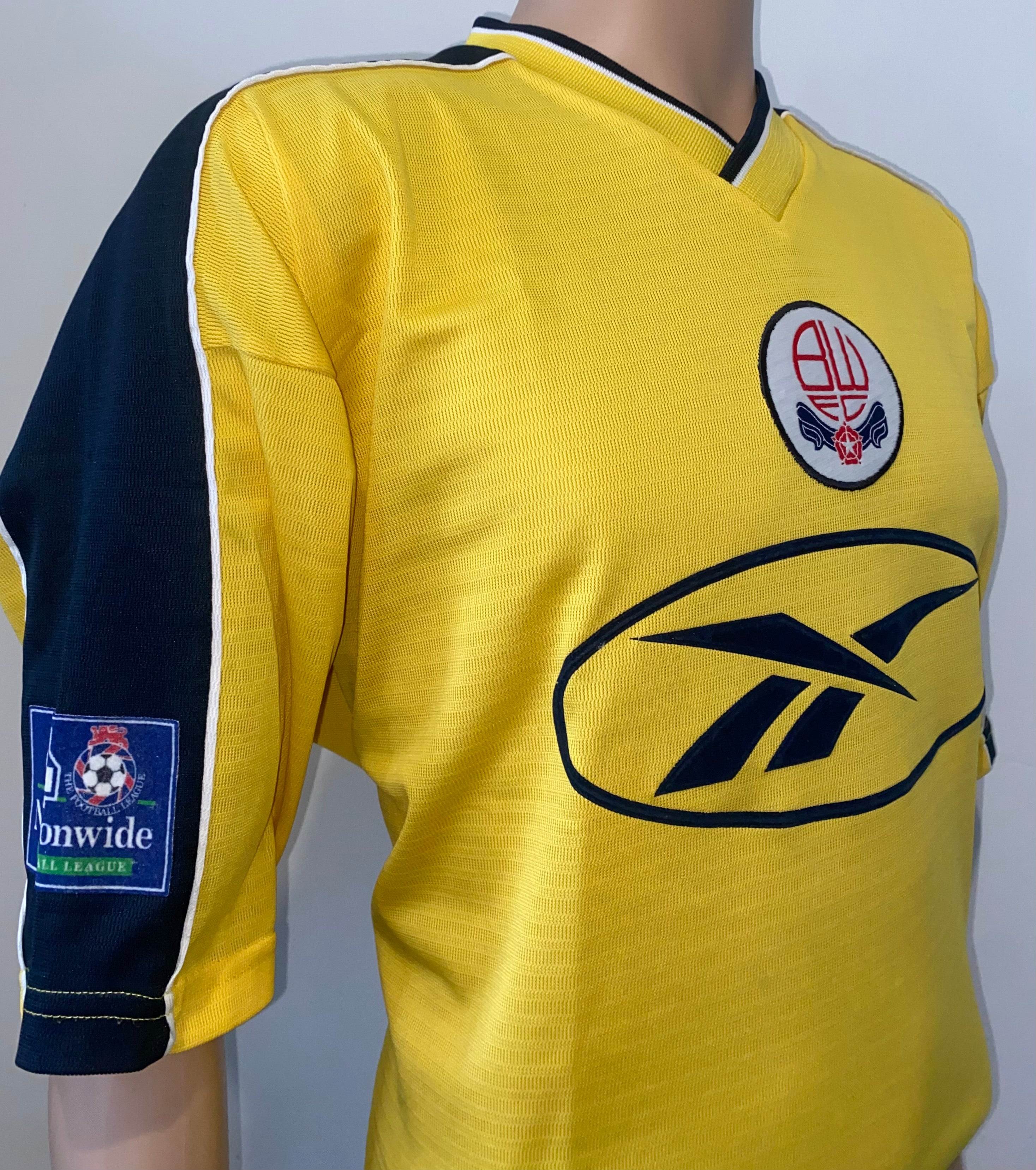 1998/99 BOLTON WANDERERS MATCH WORN AWAY SHIRT #16