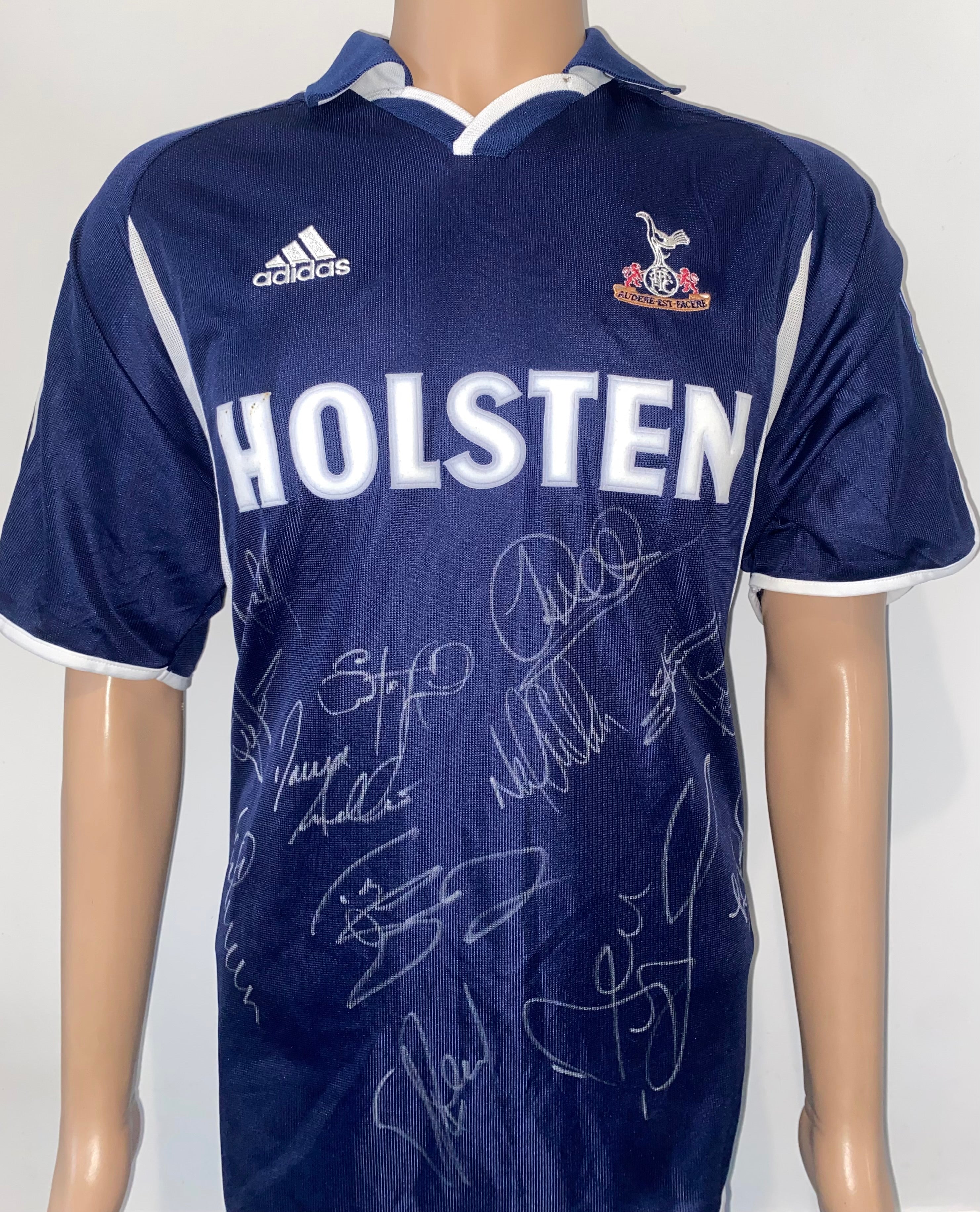 2000/01 TOTTENHAM HOTSPUR ADIDAS SIGNED MATCH WORN AWAY SHIRT (CARR #2)