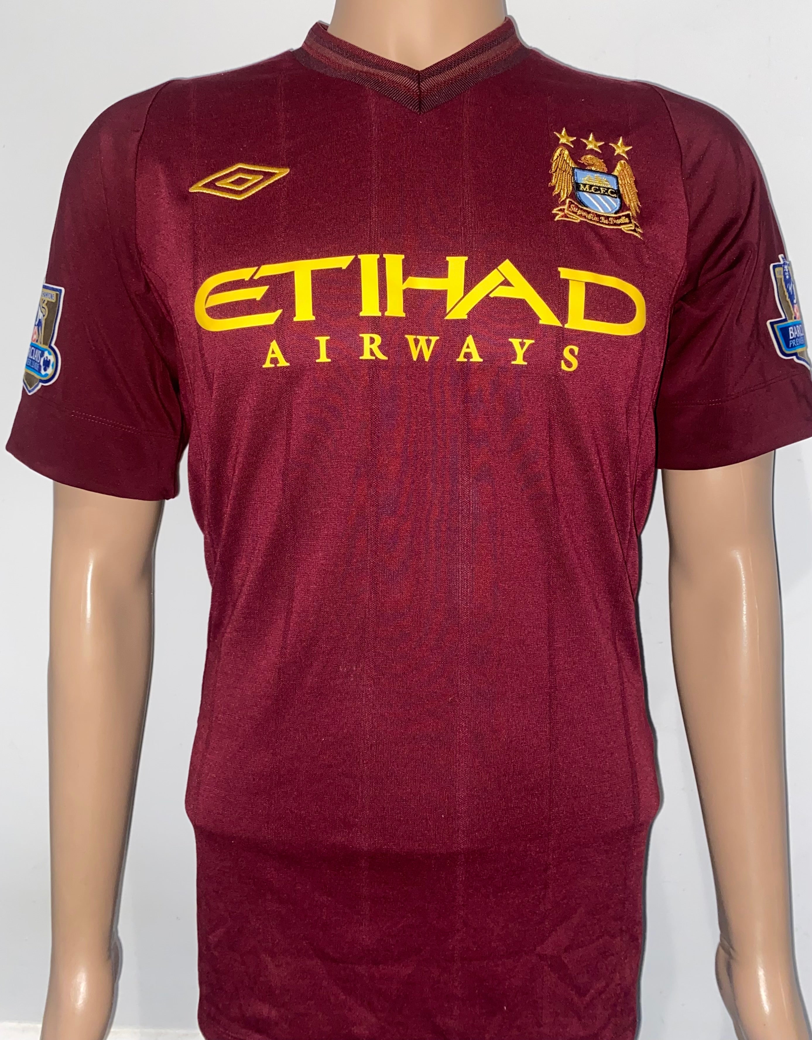 2012/13 MANCHESTER CITY MATCH ISSUE AWAY SHIRT (JOHNSON #11)