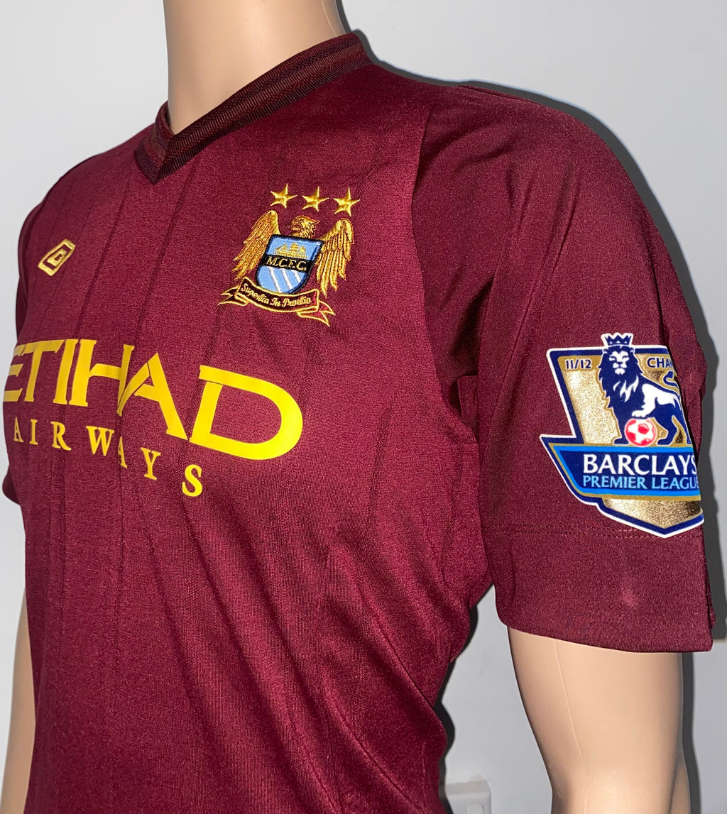 2012/13 MANCHESTER CITY MATCH ISSUE AWAY SHIRT (JOHNSON #11)