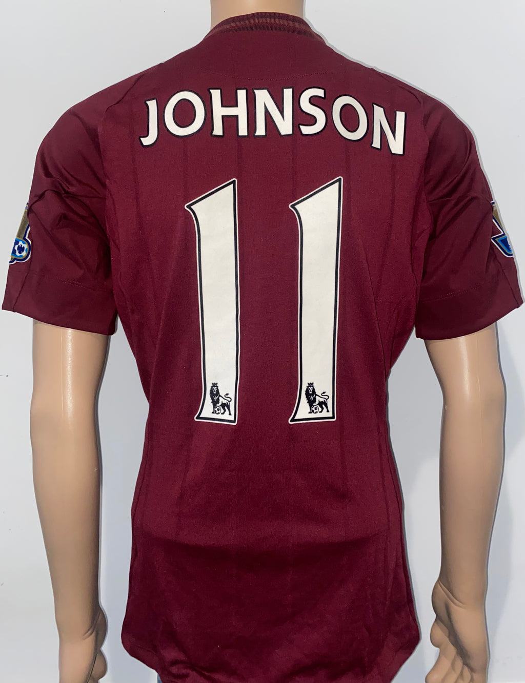 2012/13 MANCHESTER CITY MATCH ISSUE AWAY SHIRT (JOHNSON #11)