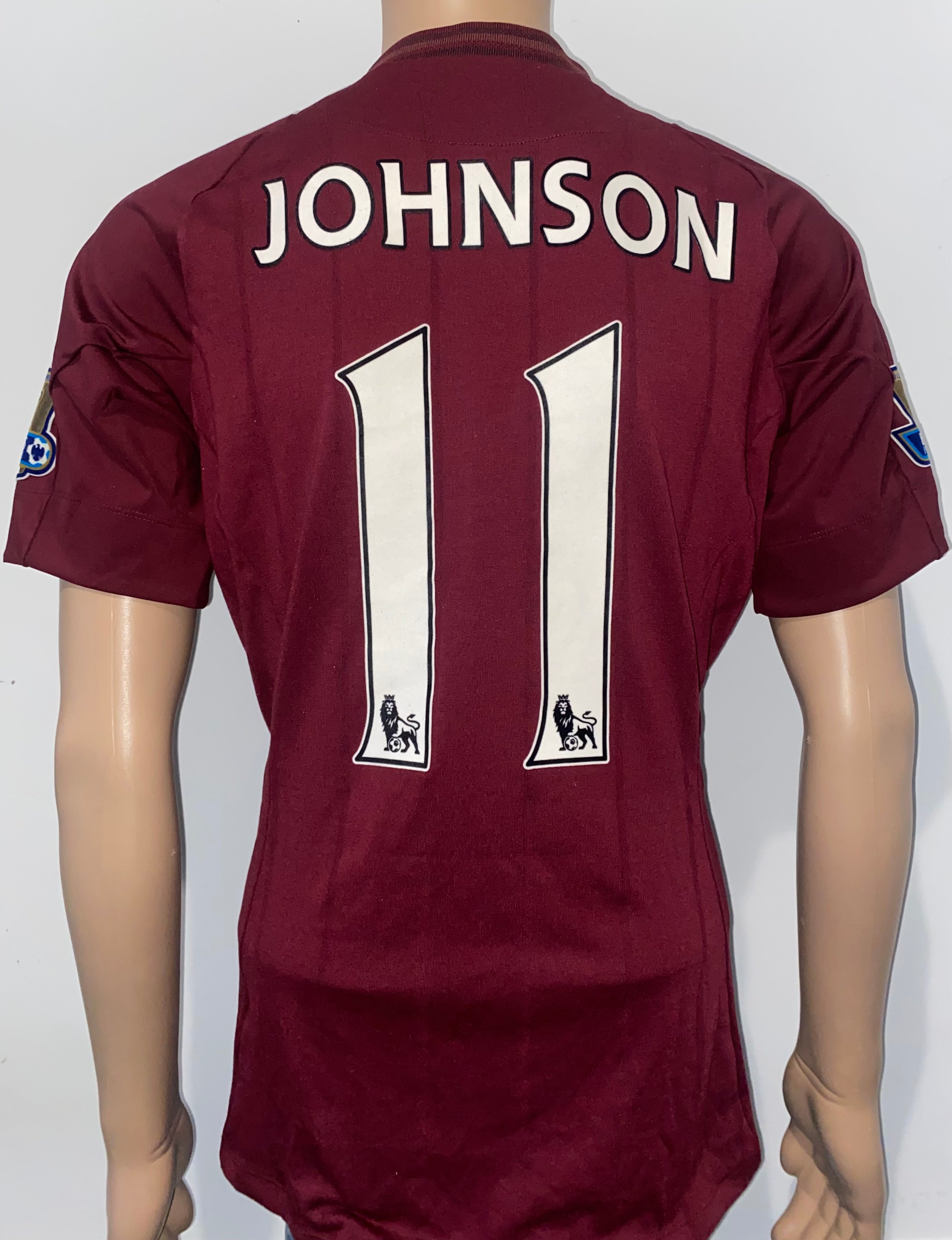 2012/13 MANCHESTER CITY MATCH ISSUE AWAY SHIRT (JOHNSON #11)