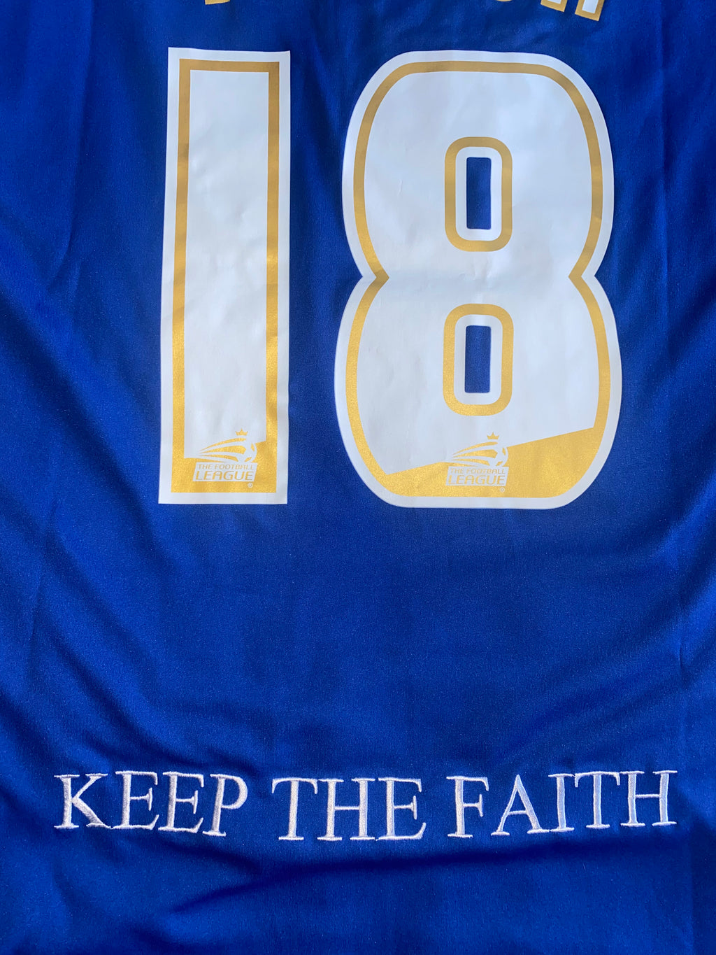 2008/09 OLDHAM ATHLETIC MATCH WORN HOME SHIRT (TAYLOR #18)