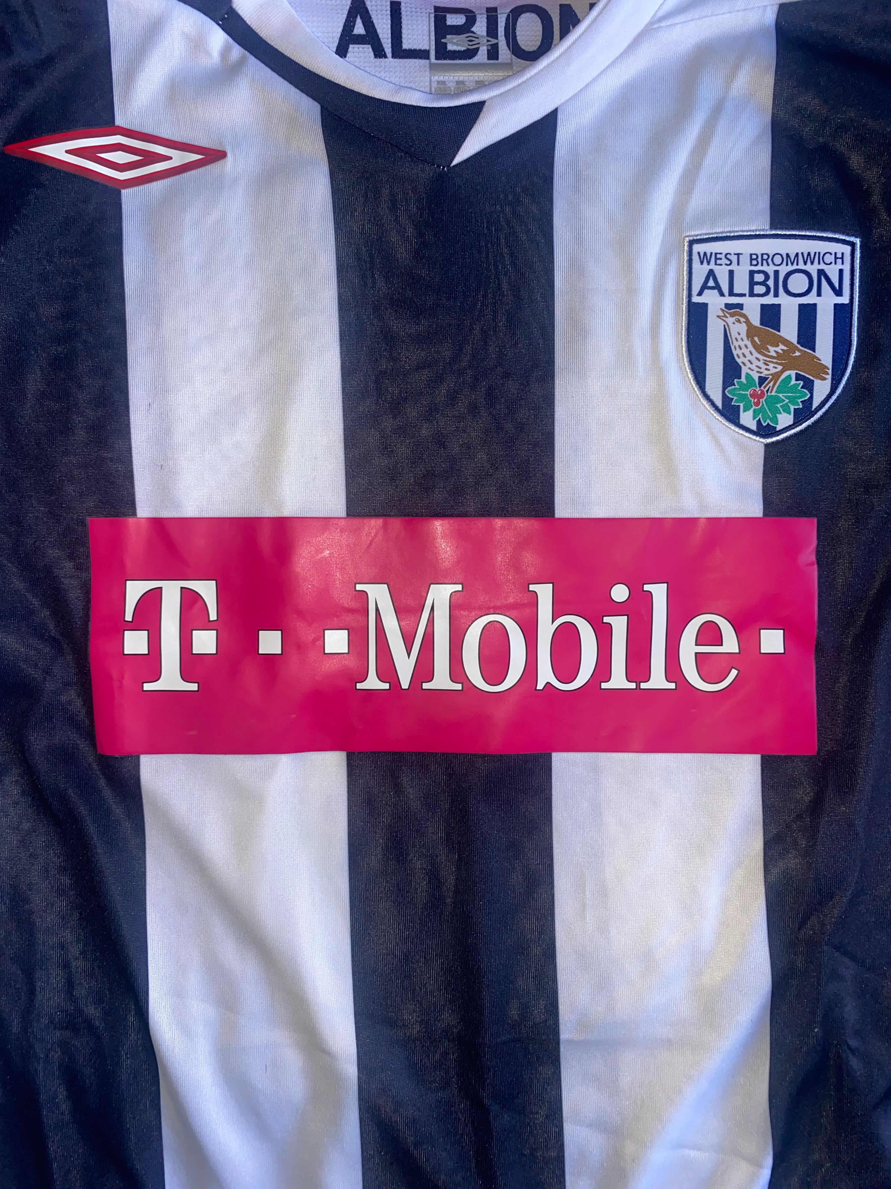 2006/07 WEST BROM MATCH ISSUE HOME SHIRT (WATSON #2)