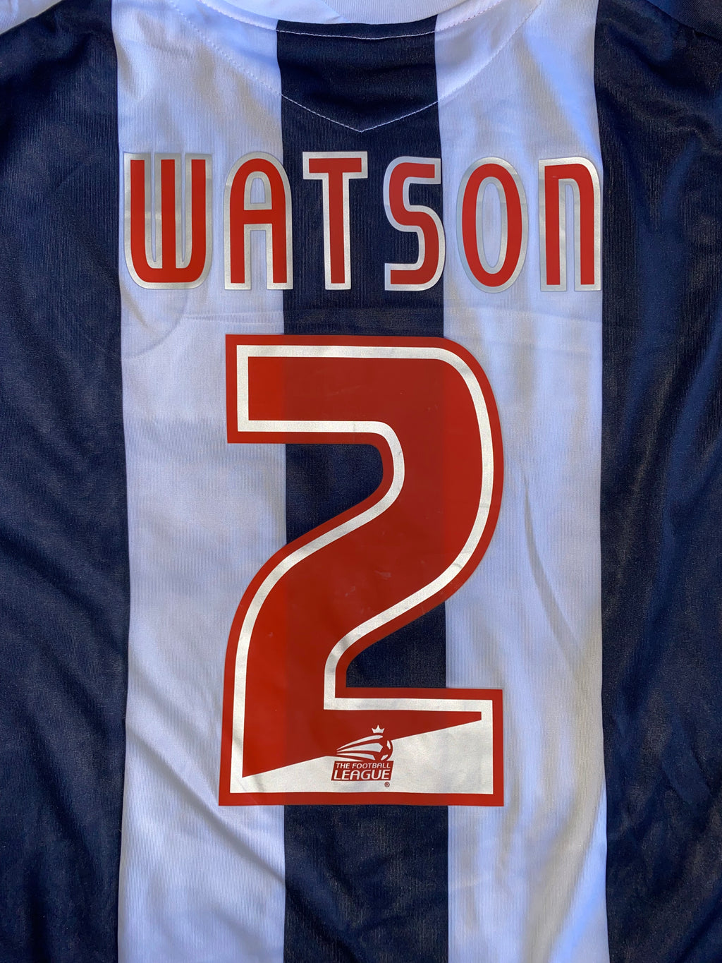 2006/07 WEST BROM MATCH ISSUE HOME SHIRT (WATSON #2)
