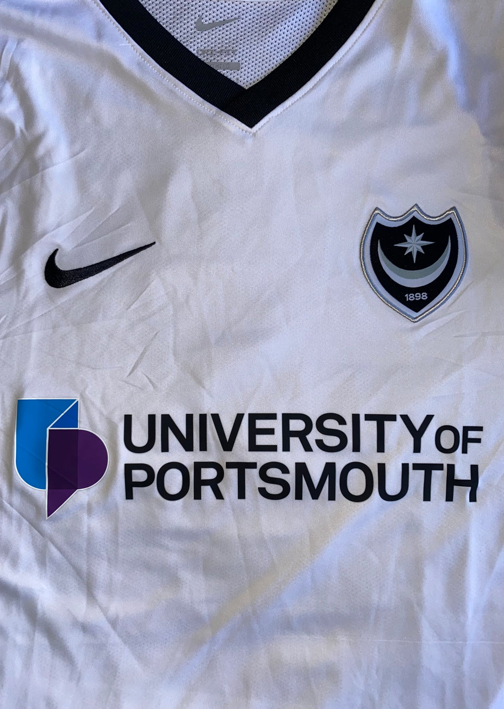 2021/22 PORTSMOUTH MATCH WORN AWAY SHIRT (ROBERTSON #4)