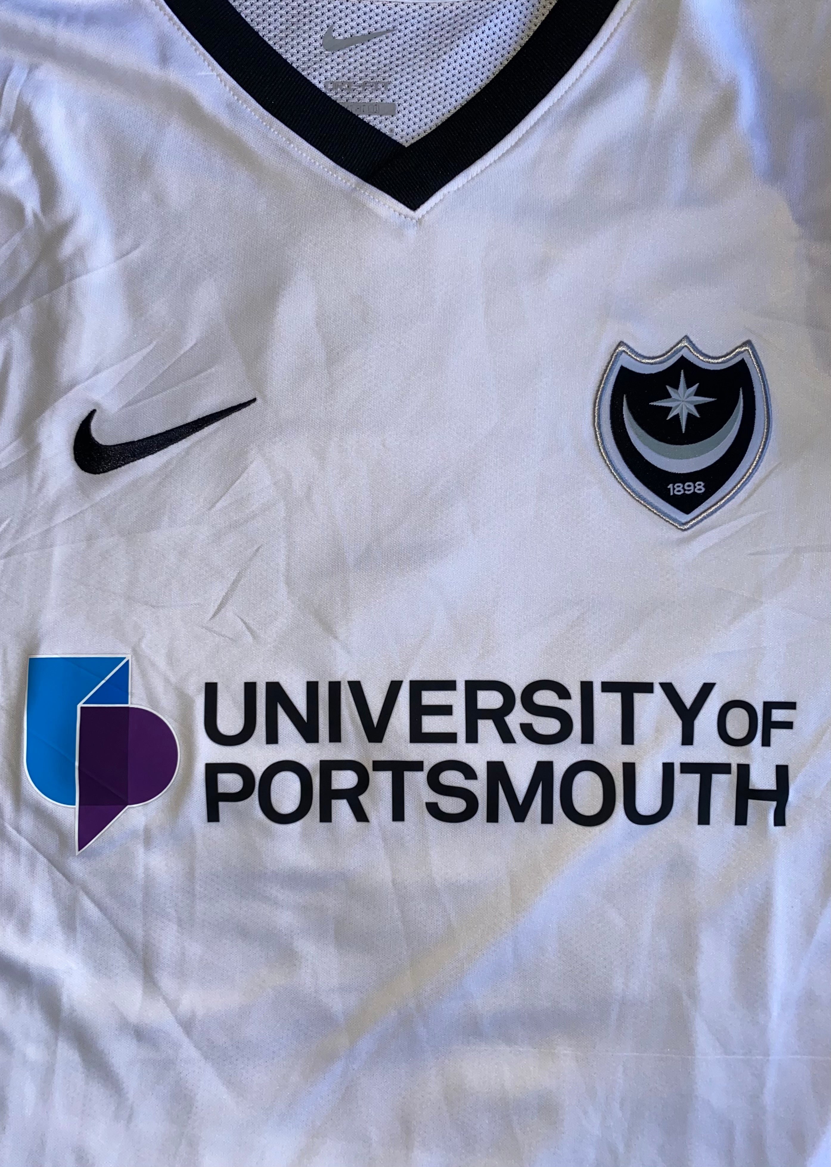 2021/22 PORTSMOUTH MATCH WORN AWAY SHIRT (ROBERTSON #4)