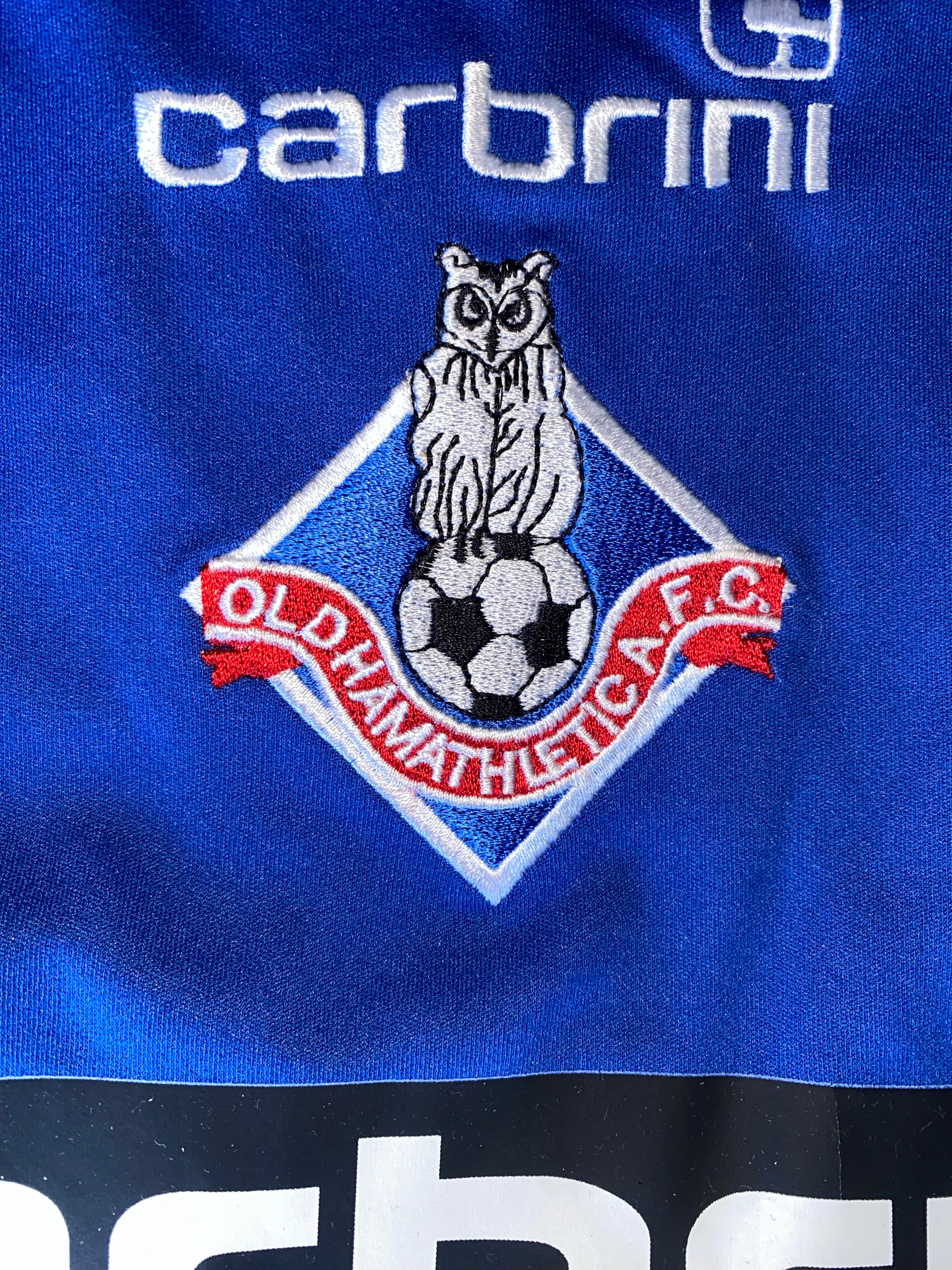 2008/09 OLDHAM ATHLETIC MATCH WORN HOME SHIRT (TAYLOR #18)