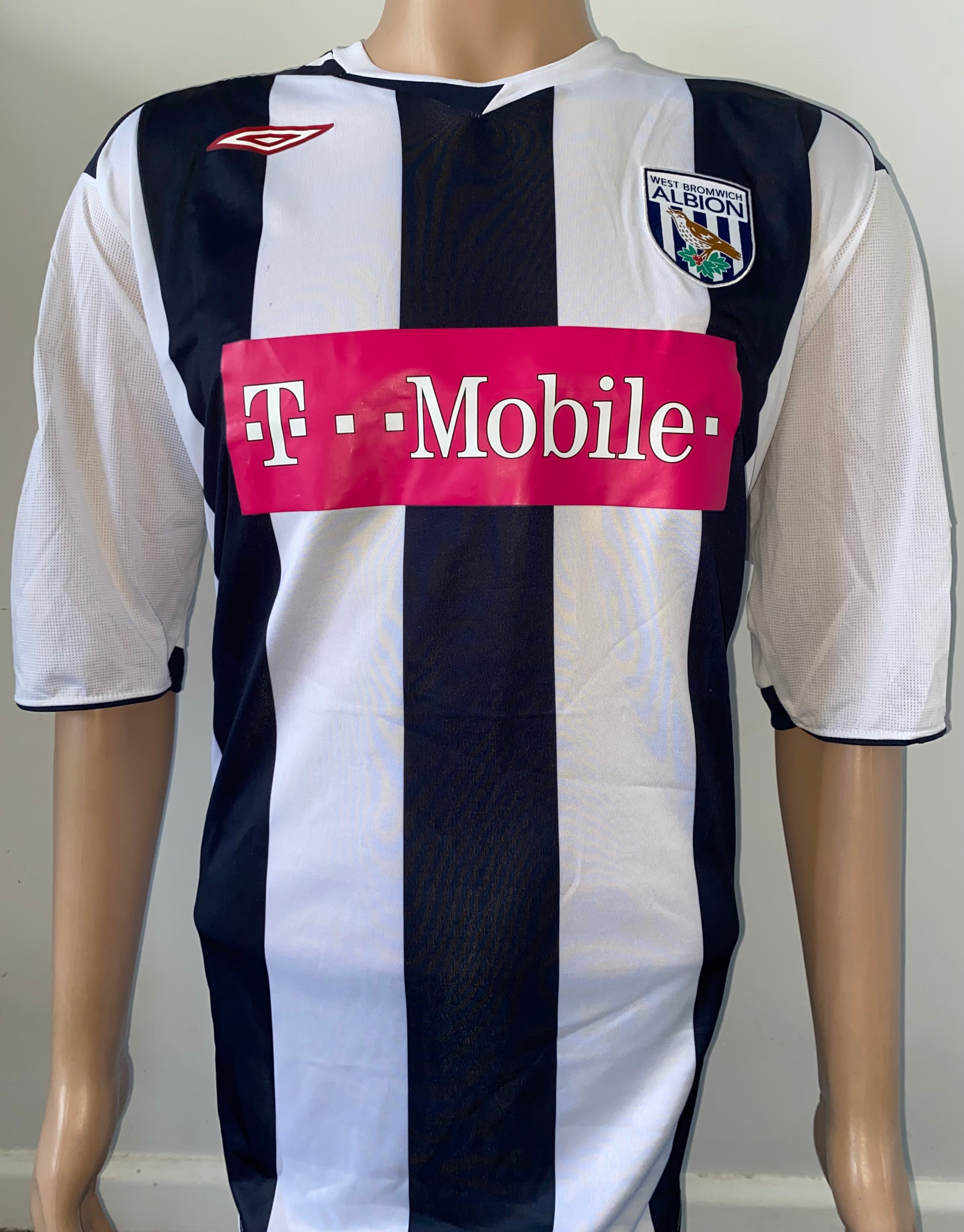 2006/07 WEST BROM MATCH ISSUE HOME SHIRT (WATSON #2)