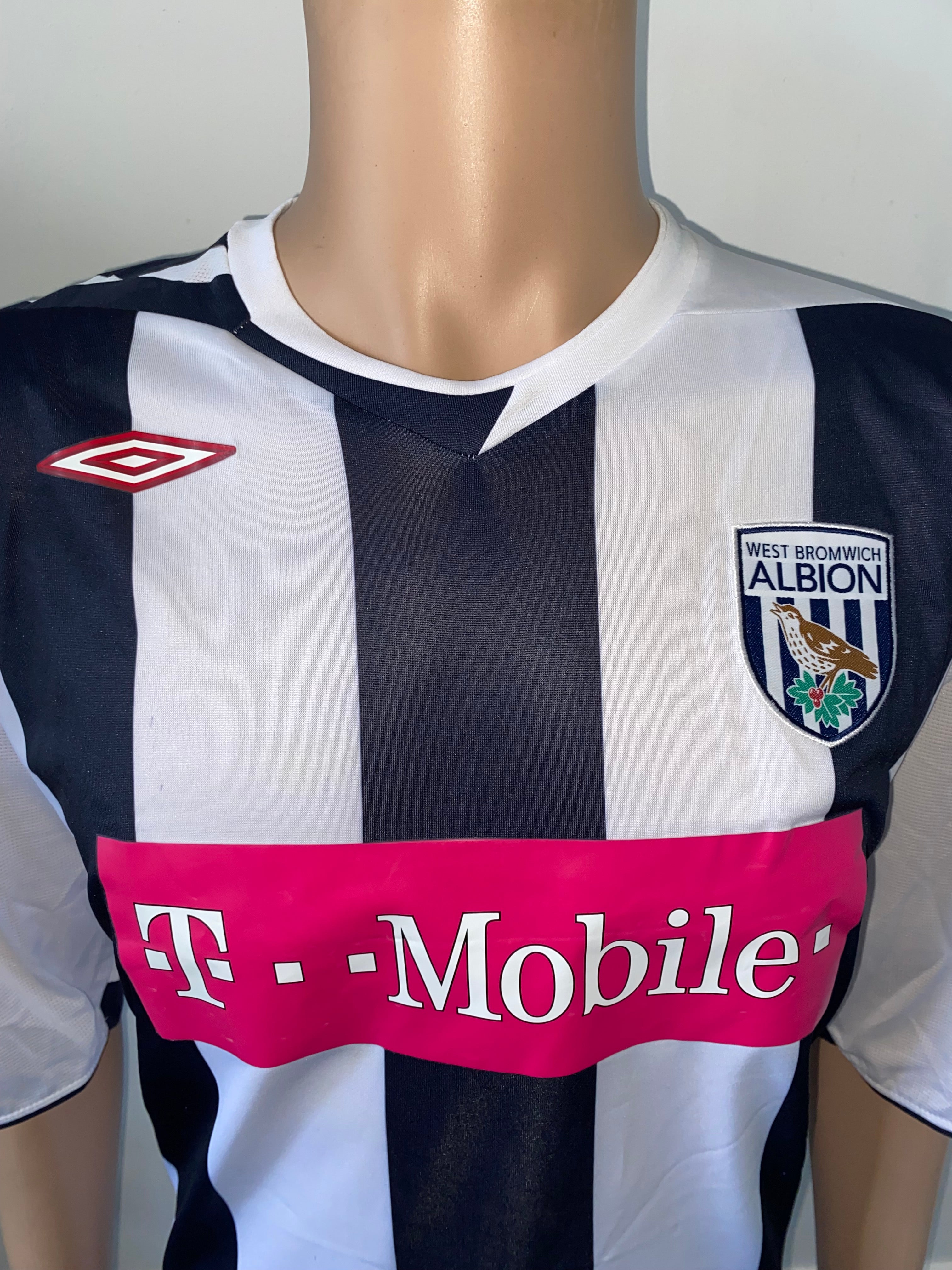 2006/07 WEST BROM MATCH ISSUE HOME SHIRT (WATSON #2)