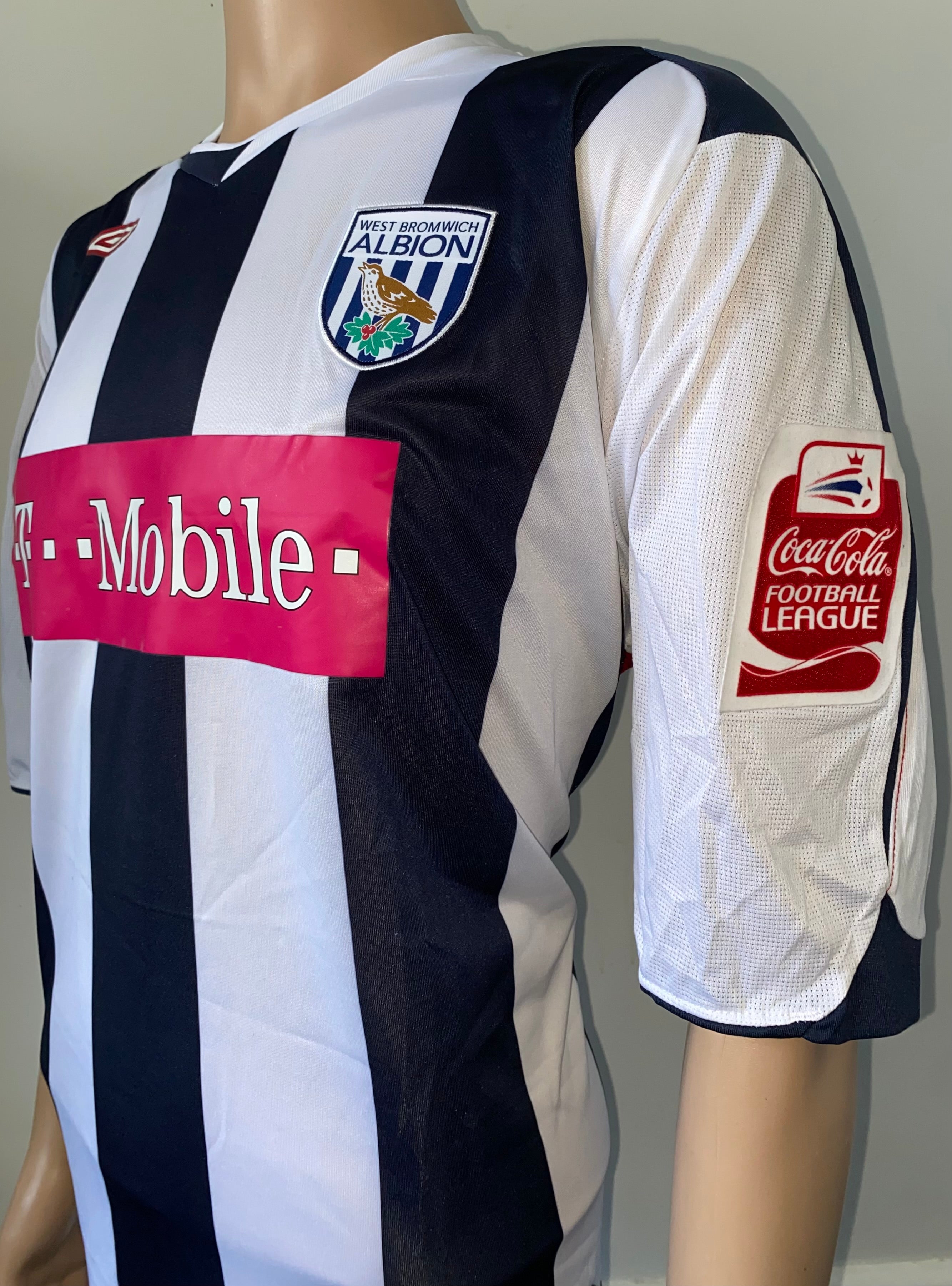 2006/07 WEST BROM MATCH ISSUE HOME SHIRT (WATSON #2)