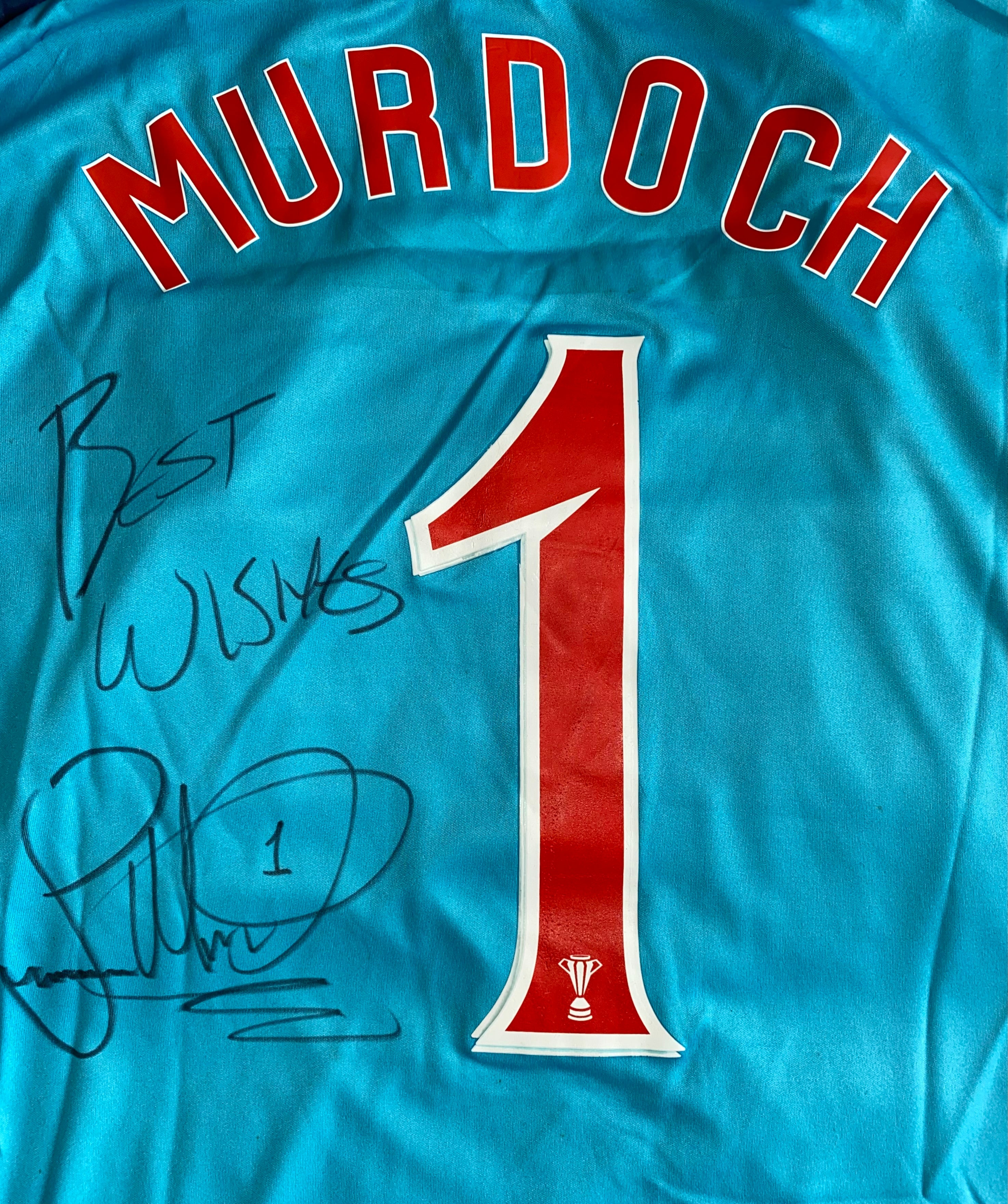 2012/13 DUNFERMLINE ATHLETIC MATCH WORN GOALKEEPERS SHIRT (MURDOCH #1)