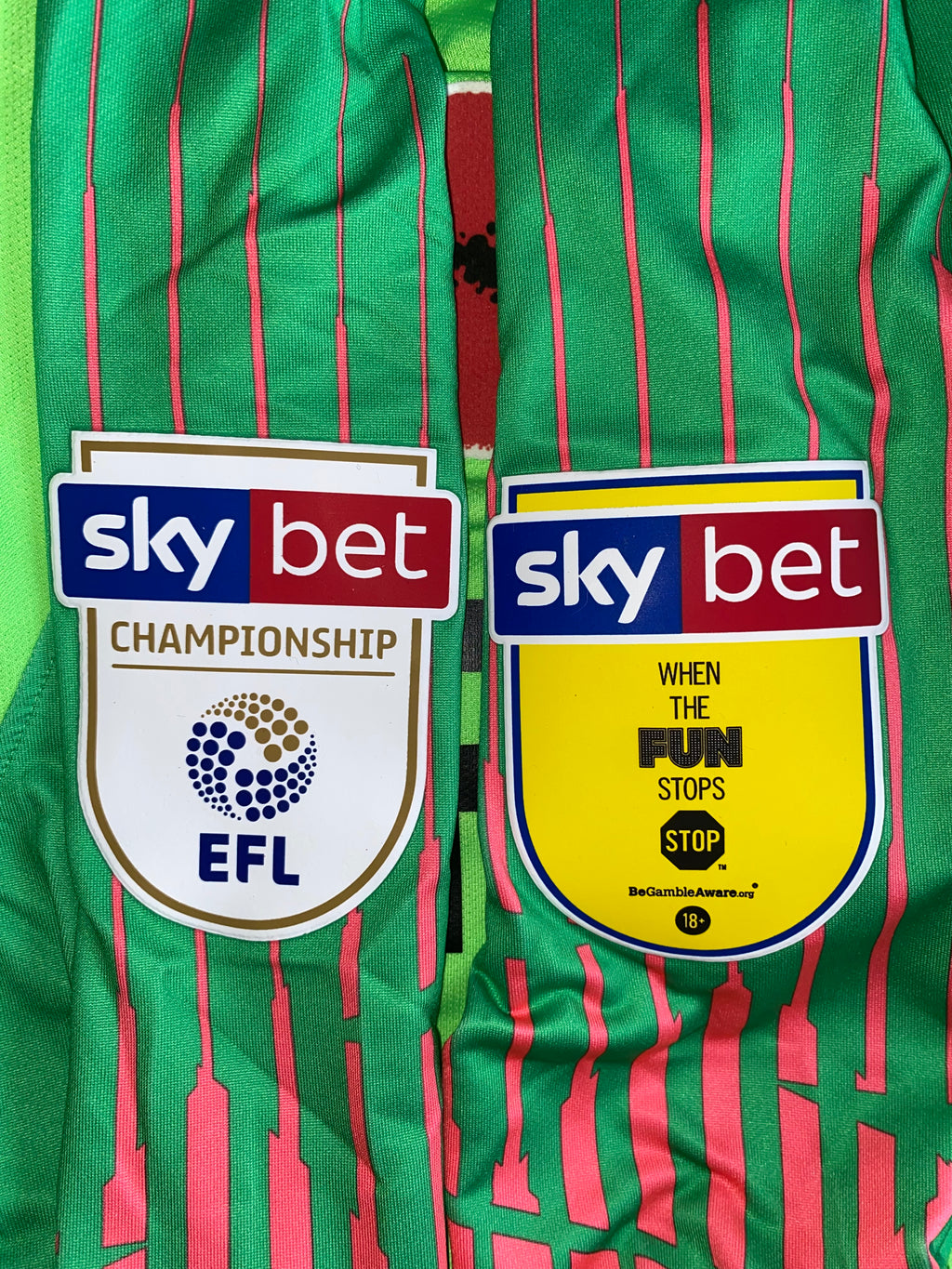 2018/19 PRESTON NORTH END MATCH ISSUE HOME GOALKEEPERS SHIRT (HUDSON #28 V BRISTOL CITY)