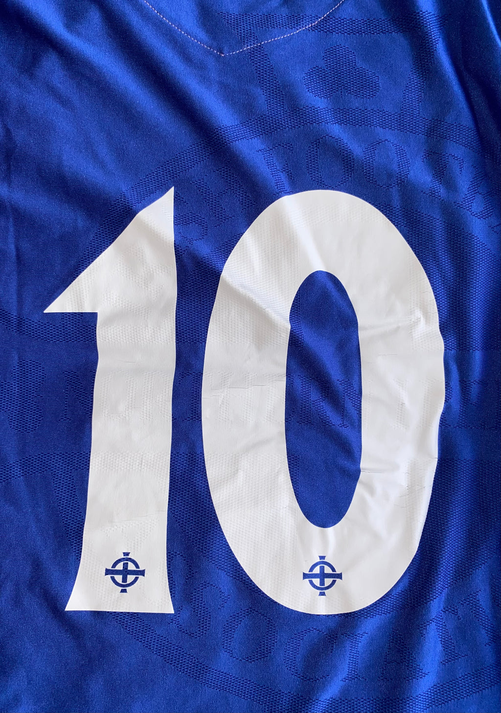 2006-08 NORTHERN IRELAND UMBRO U-21 MATCH ISSUE HOME SHIRT #10