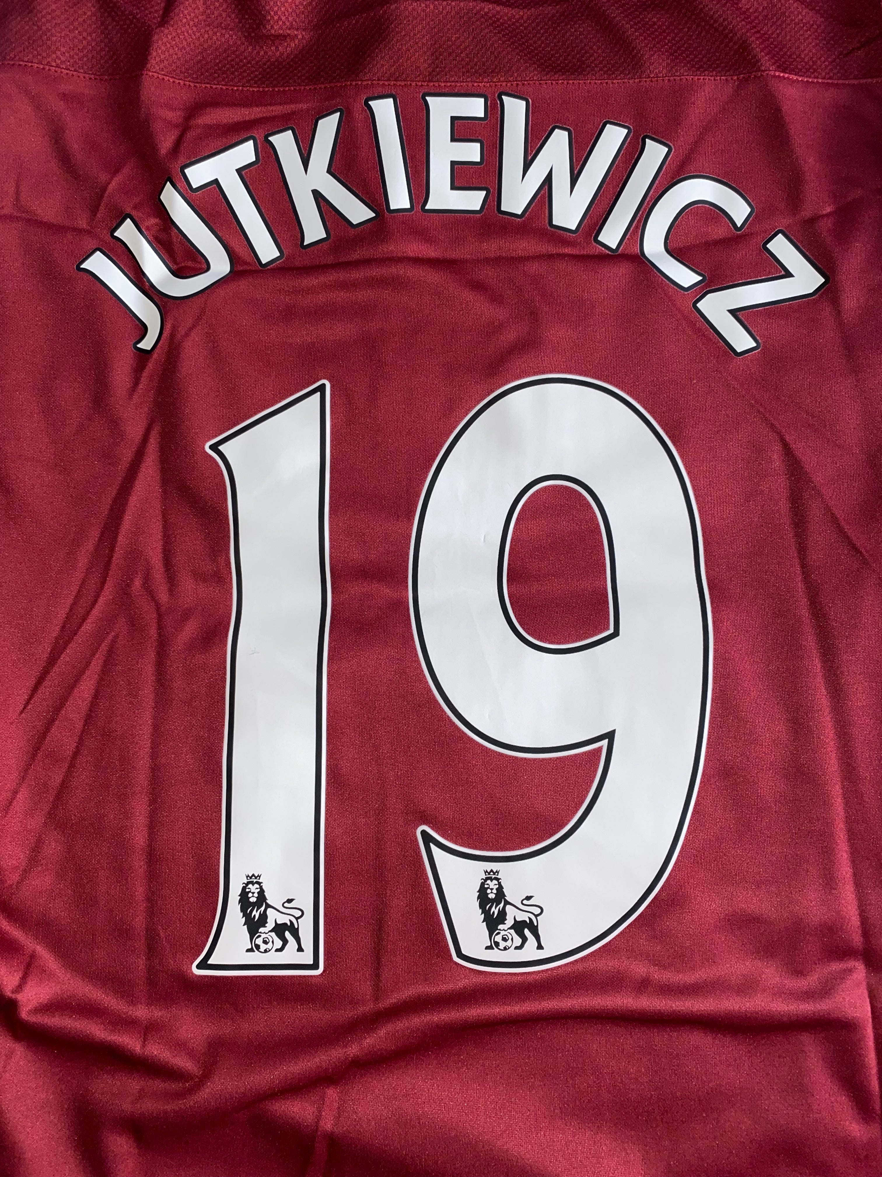 2014/15 BURNLEY MATCH WORN HOME SHIRT (JUTKIEWICZ #19)