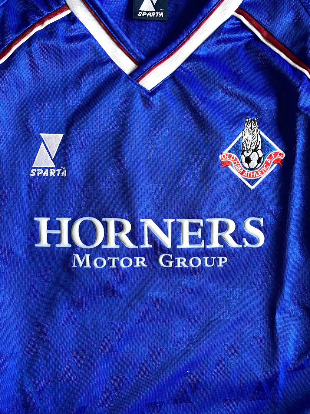 2003/04 OLDHAM ATHLETIC MATCH WORN HOME SHIRT (NDIWA #5)