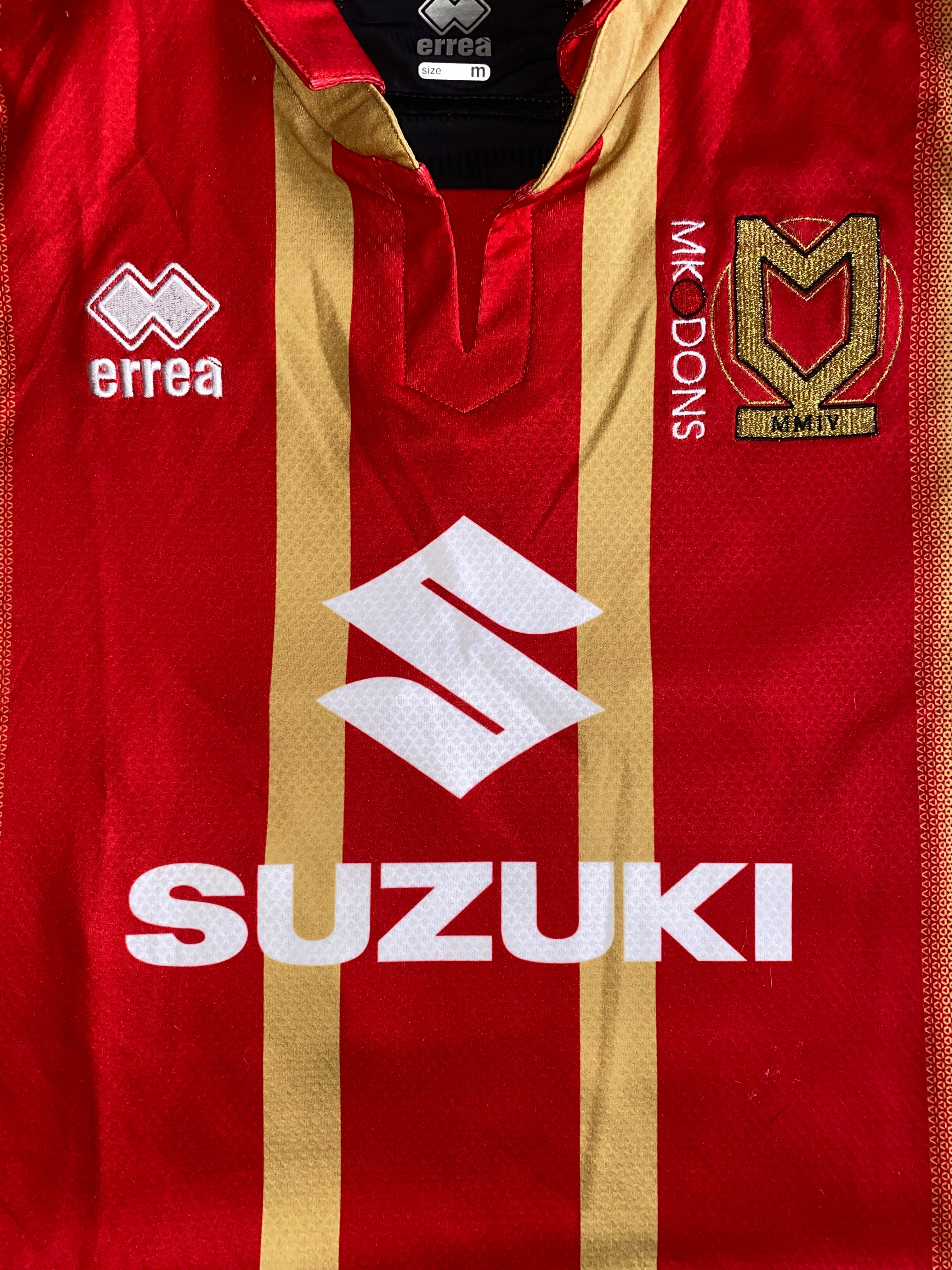 2018/19 MILTON KEYNES DONS MATCH WORN AWAY SHIRT (AGARD #14)