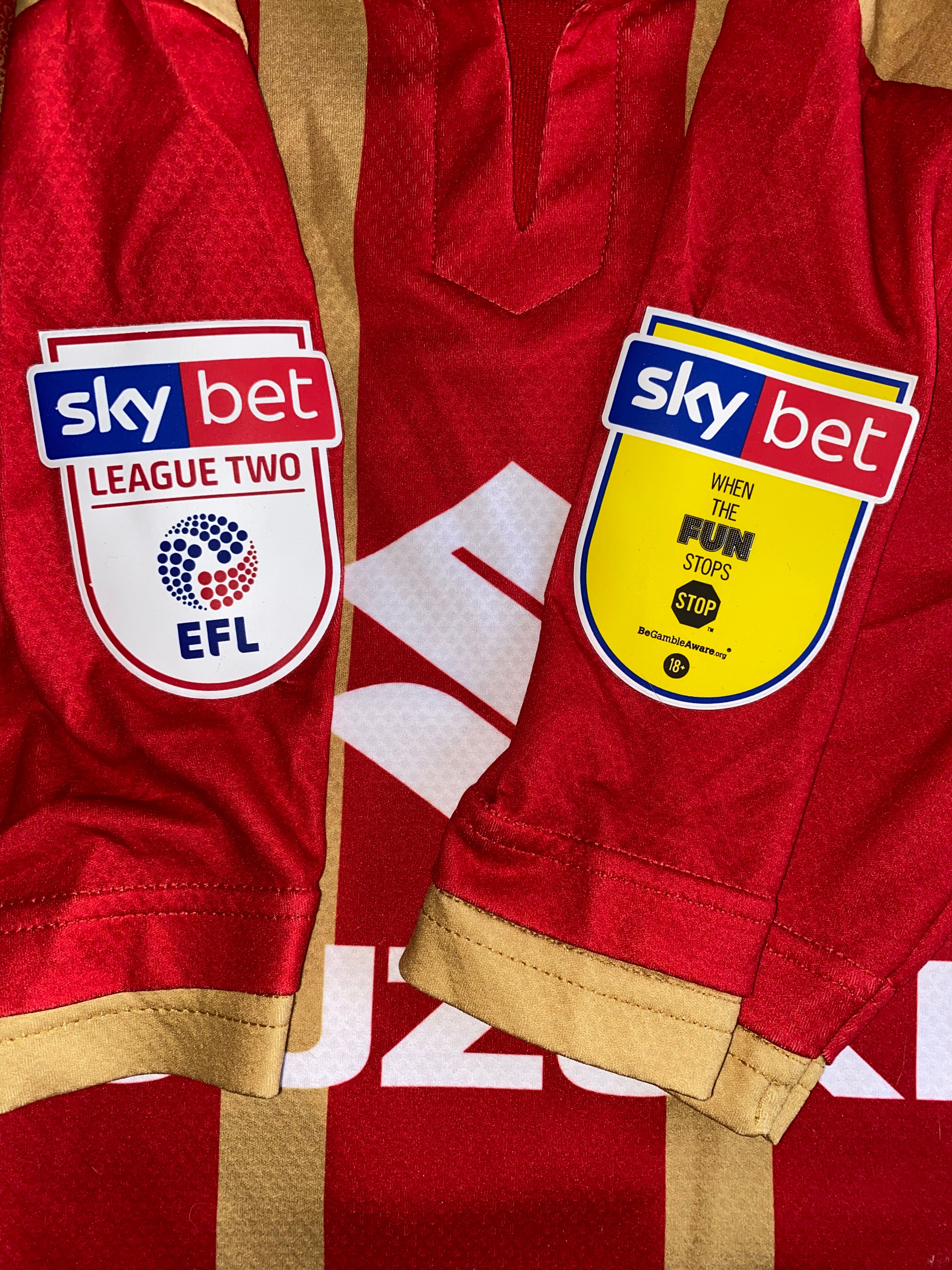 2018/19 MILTON KEYNES DONS MATCH WORN AWAY SHIRT (AGARD #14)