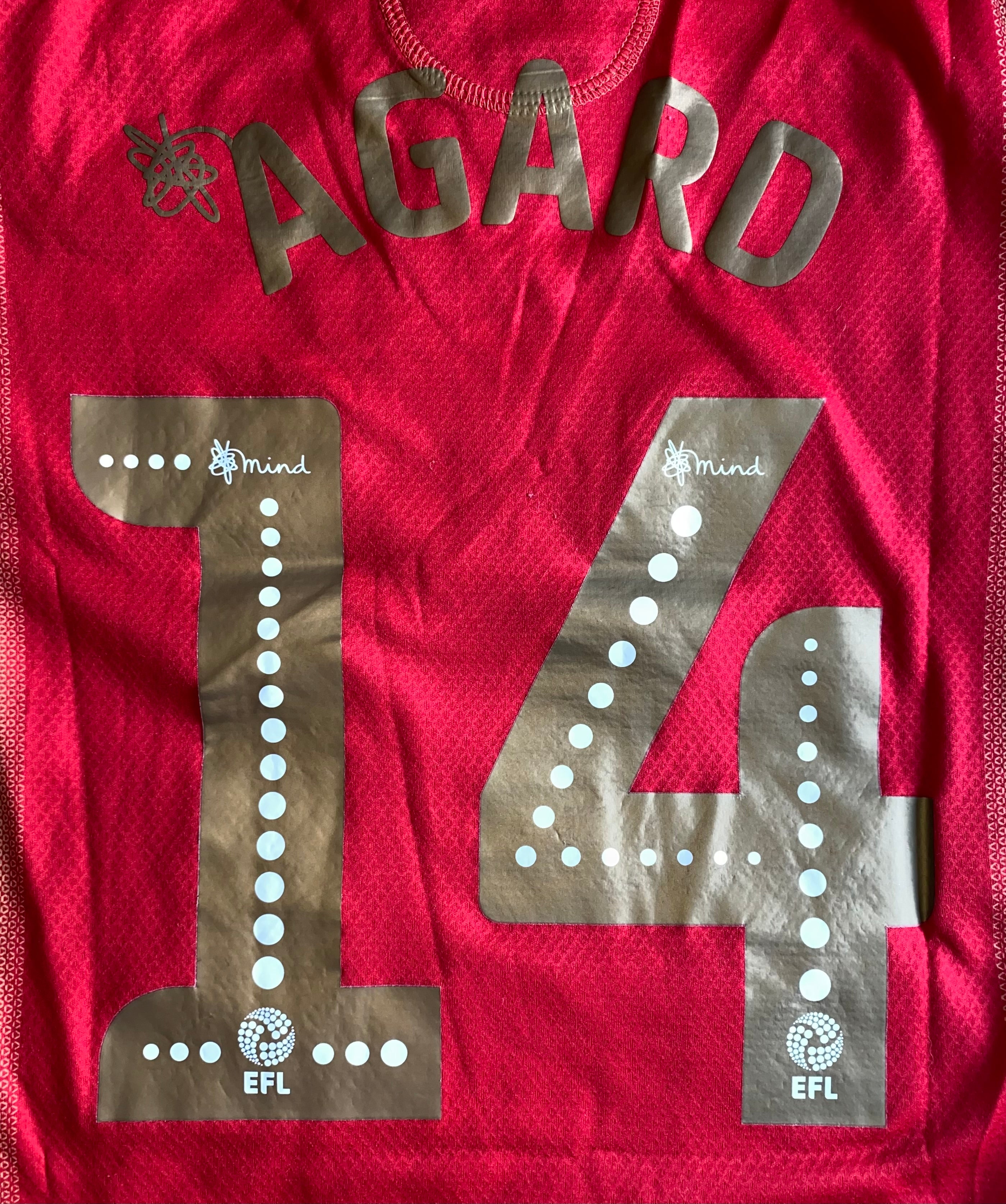 2018/19 MILTON KEYNES DONS MATCH WORN AWAY SHIRT (AGARD #14)