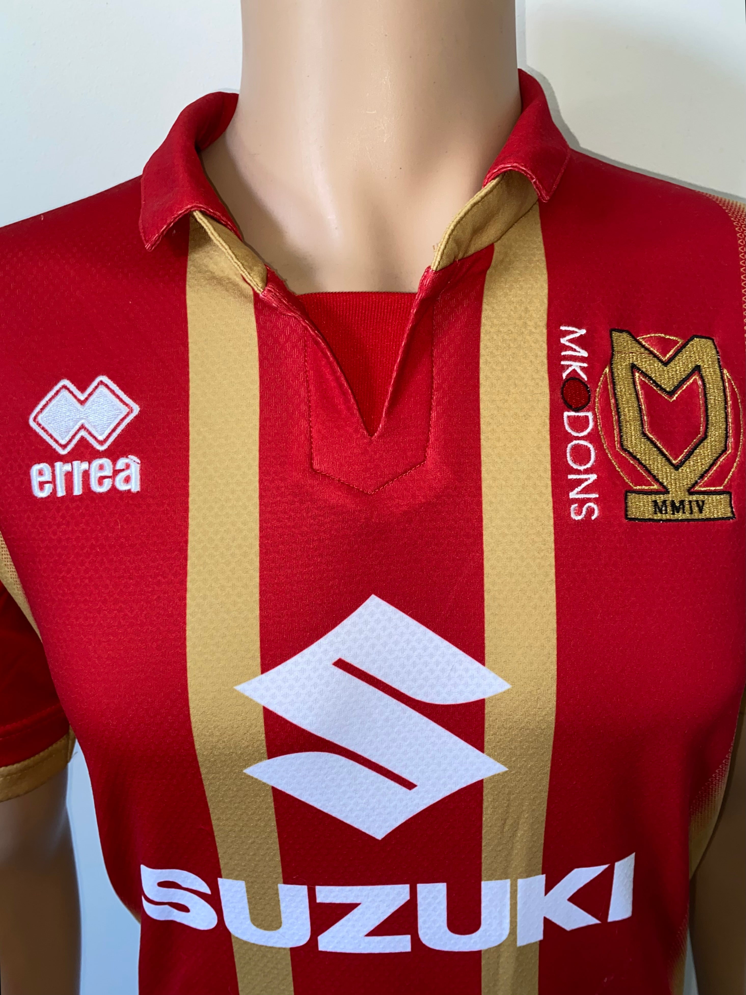 2018/19 MILTON KEYNES DONS MATCH WORN AWAY SHIRT (AGARD #14)